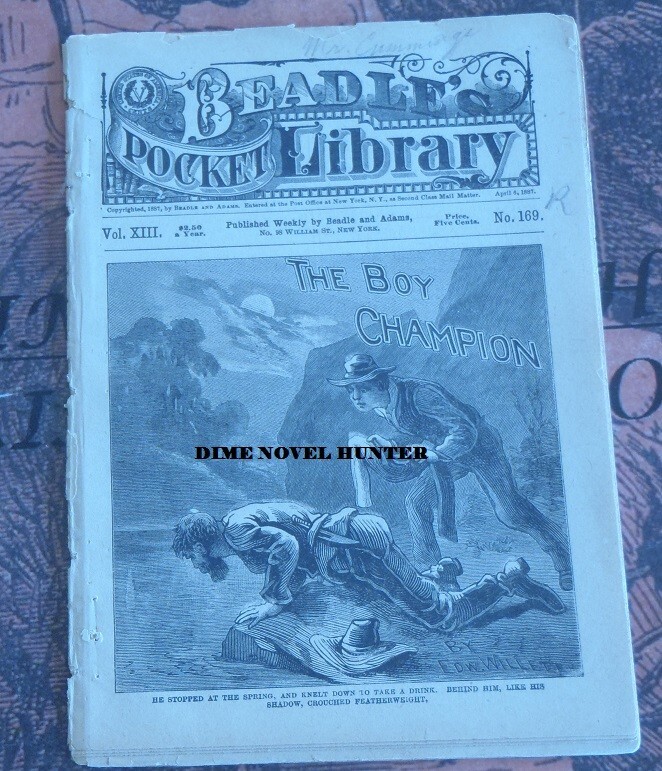 BEADLE’S POCKET LIBRARY #169 EDWARD WILLETT DIME NOVEL