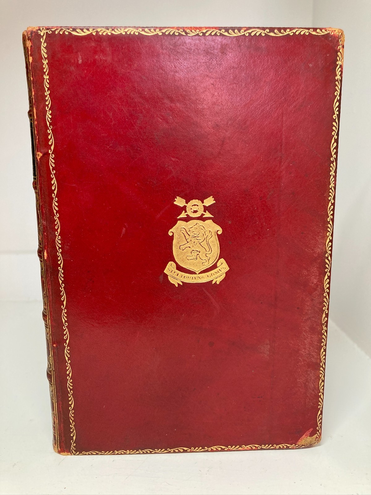 1901 Jessopp BEFORE THE GREAT PILLAGE Red Morocco Prize Binding Leather