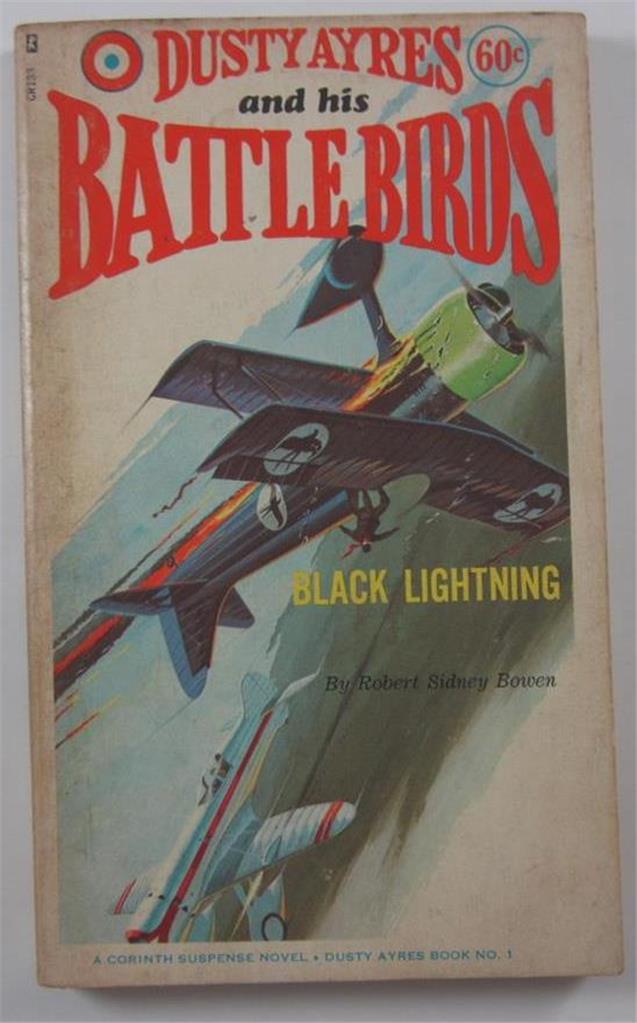DUSTY AYRES AND HIS BATTLE BIRDS #1 BLACK LIGHTNING 1966 CORINTH CR133 1ST ED PB