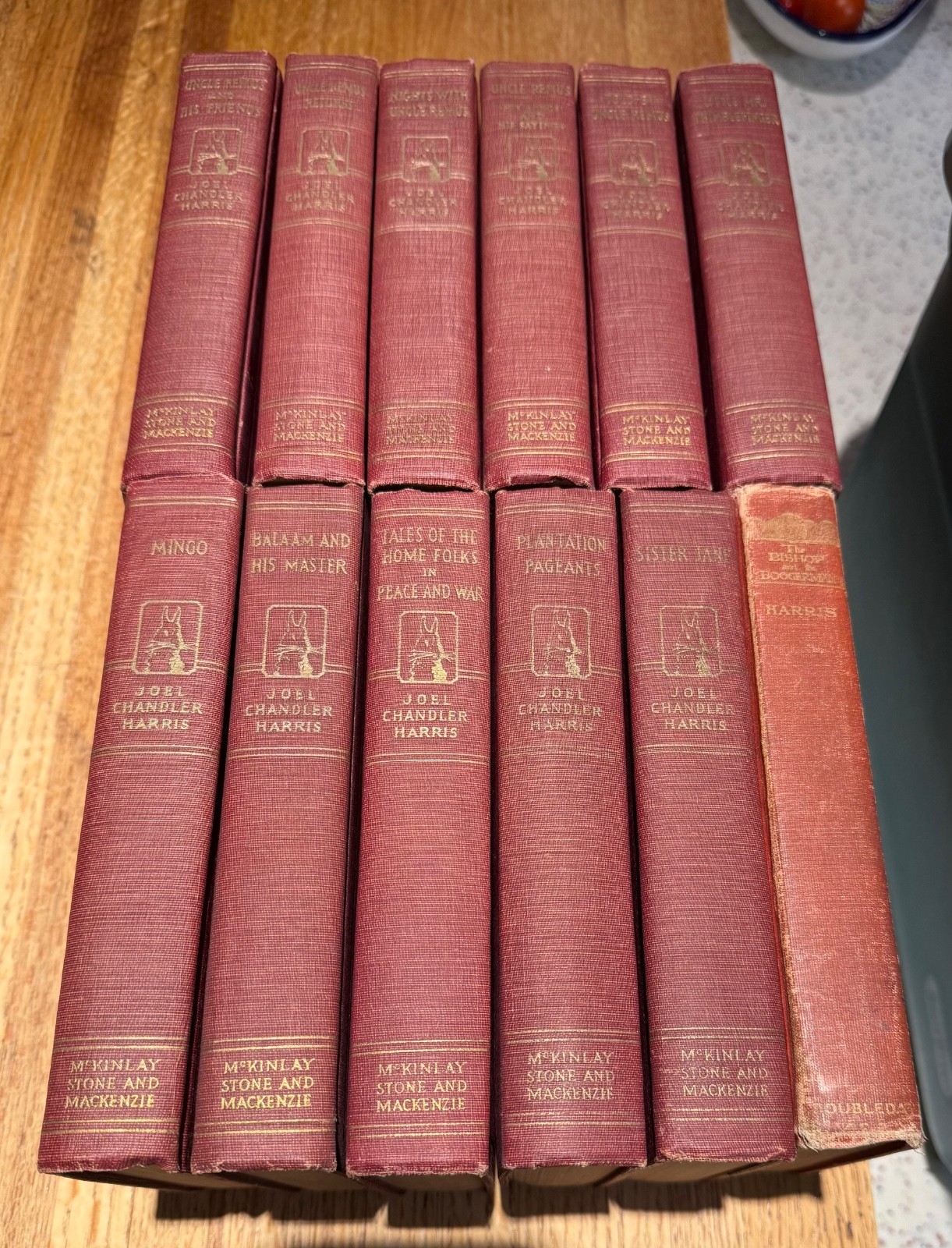 A collection of 12 books by Joel Chandler Harris