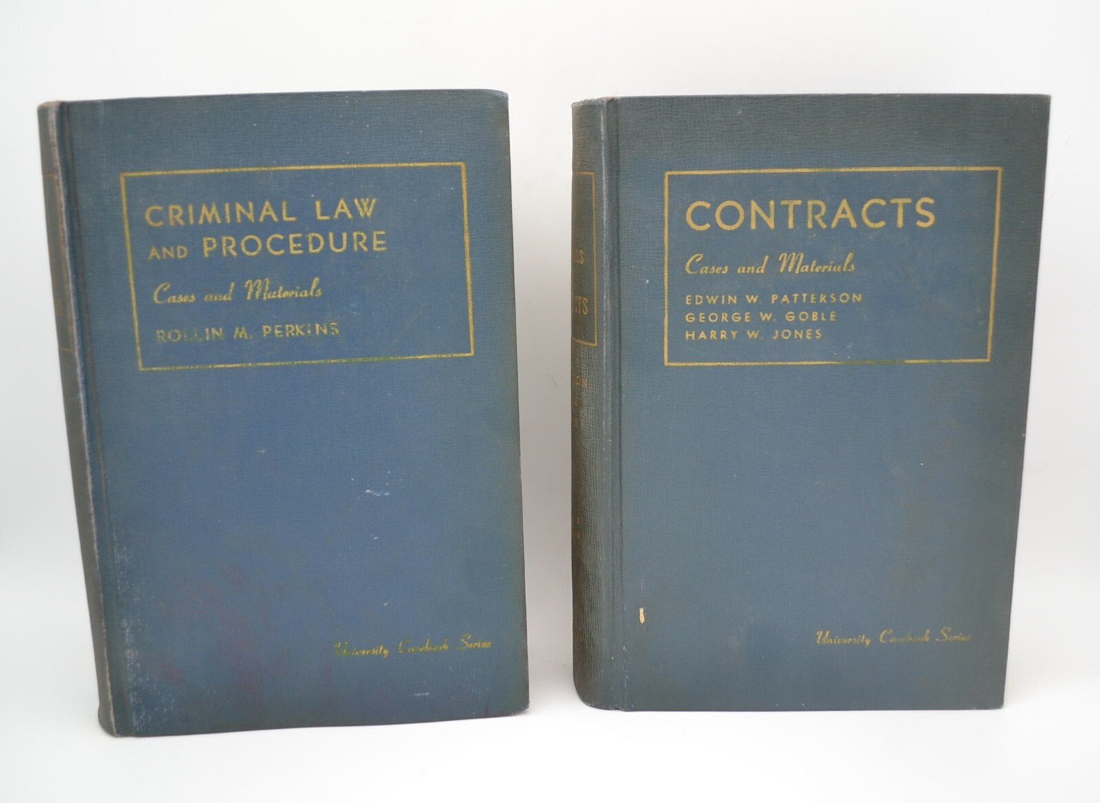 Cases And Materials On Contracts & Criminal Law And Procedure, LOT of 2 Perkins