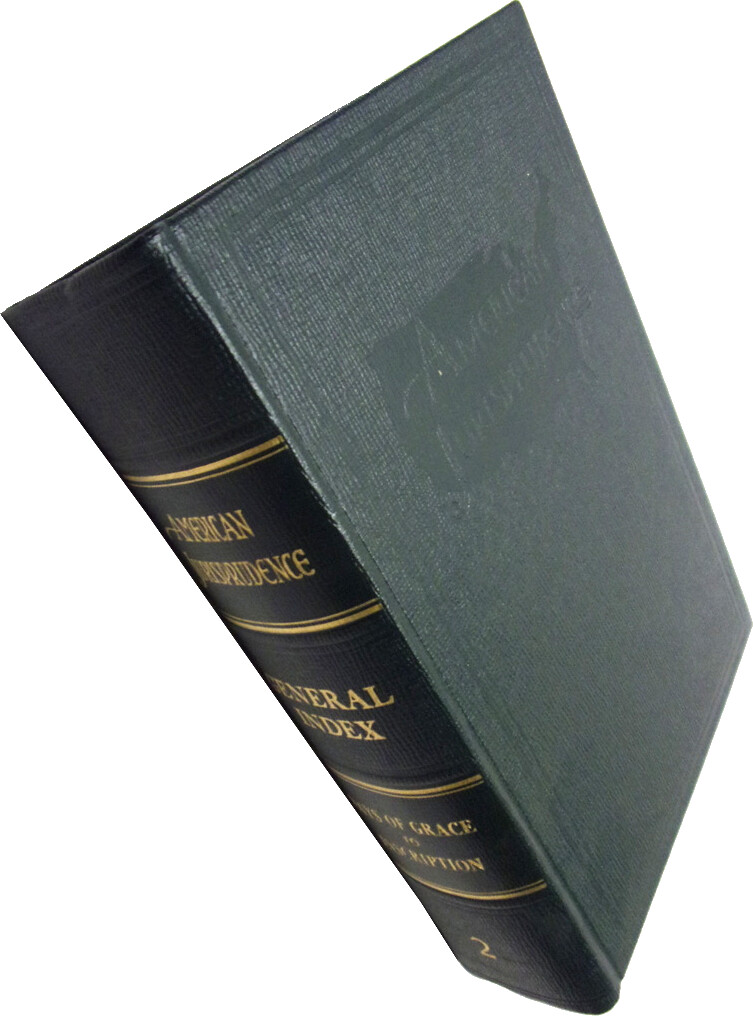 1951 AMERICAN JURISPRUDENCE Index 2 Great Home Decor In Excellent Condition