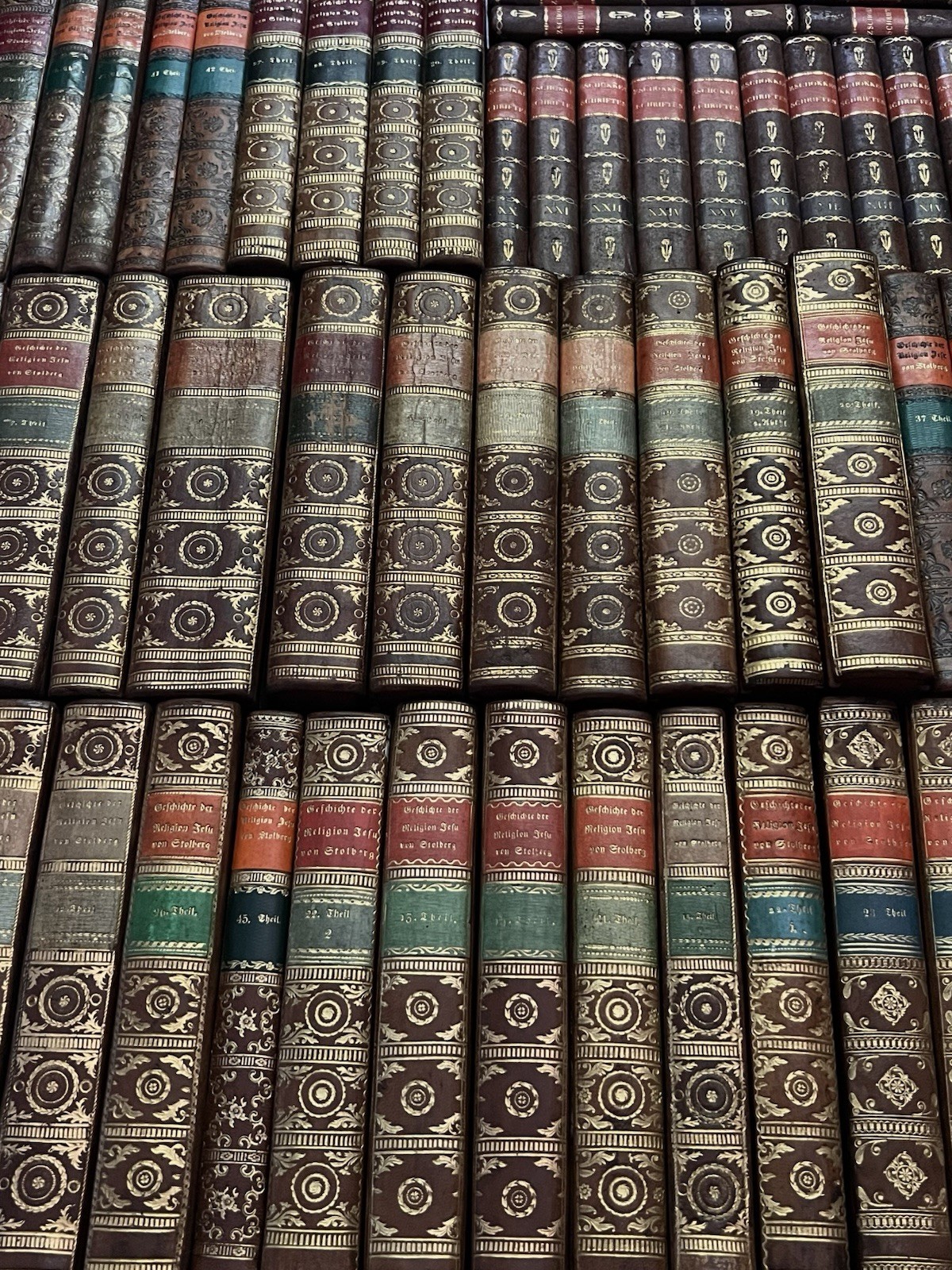*ONE* 19th Century 1800s Antique Decorative Leather Bound Book
