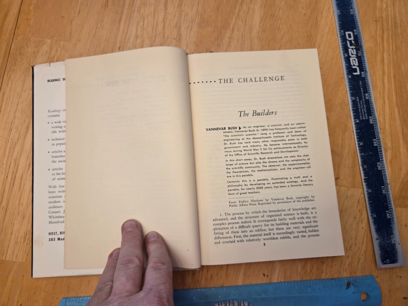 Readings in Science and Engineering by Everett Jones & Philip Durham (1961, Hard