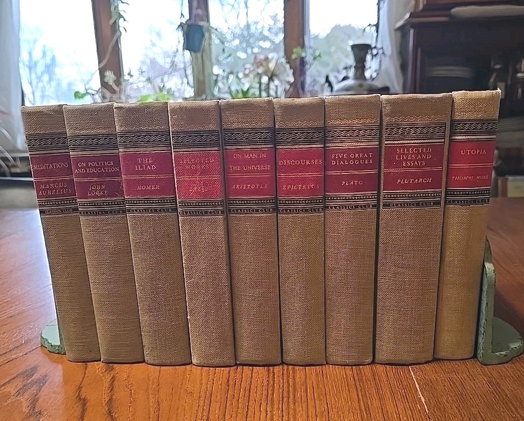 Lot of 9 Classics Club 1942-1951 Hardcover Good to Very Good Books Tweed
