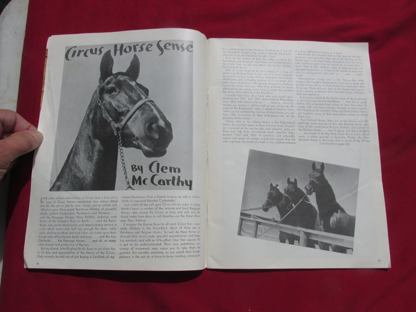 Ringling Bros. Barnum & Bailey Circus Magazine 1942 Peter Arno Art Original