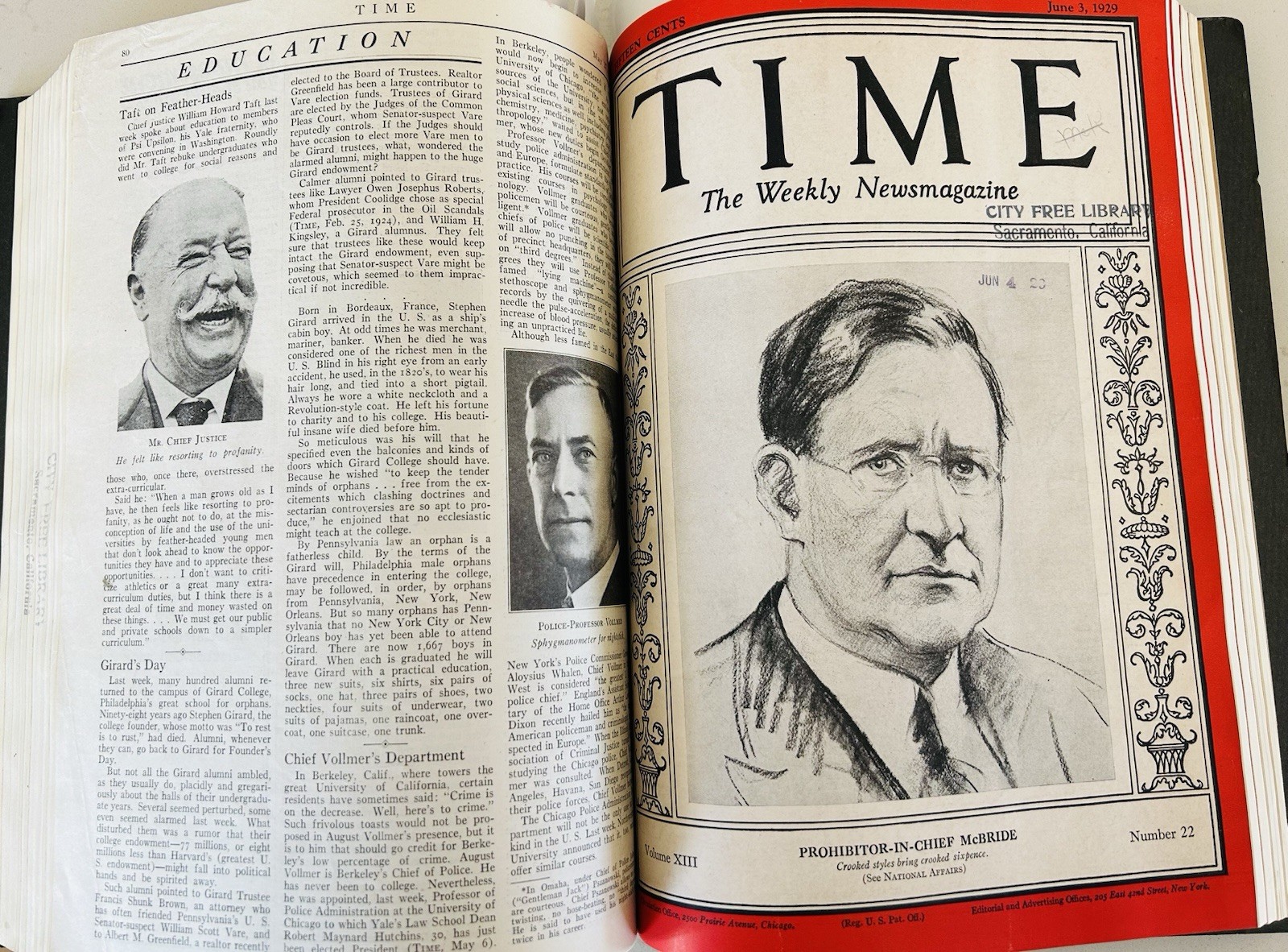 1929 Time Magazines Library Bound Vol 13 April—June Including Princess Lilybet