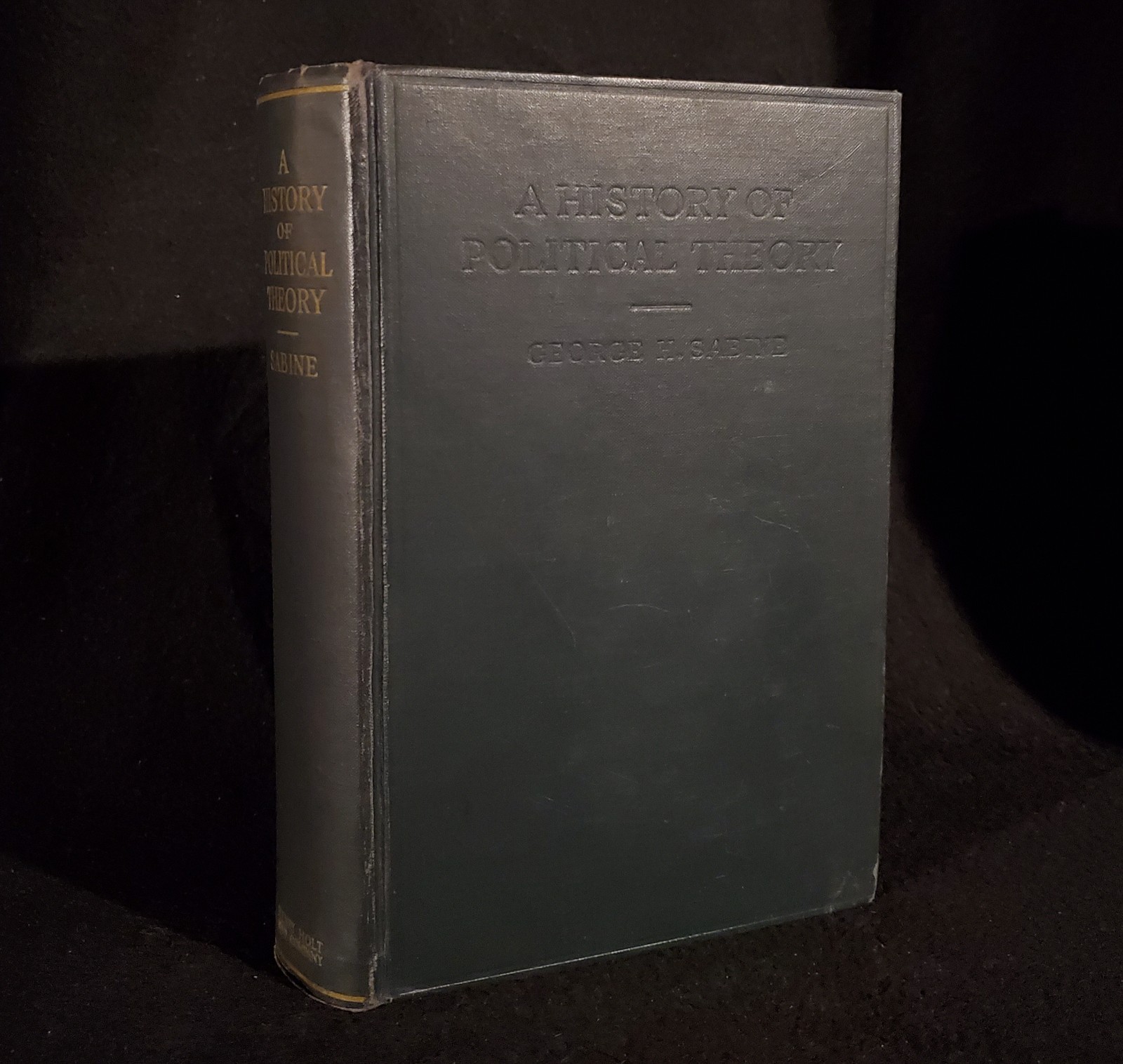A History of Political Theory by George Sabine 1938 Hardcover Book