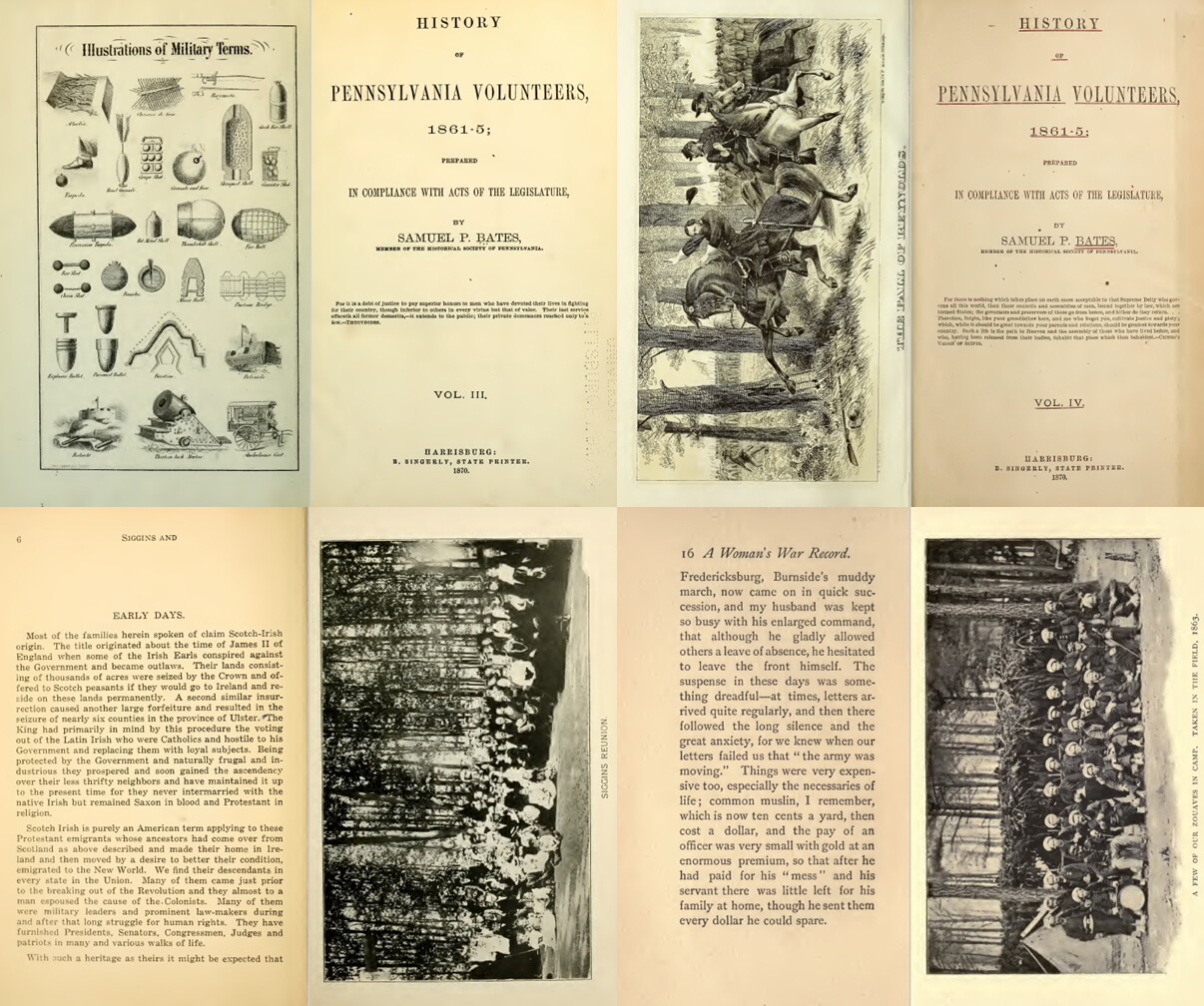 89 Old Books on Pennsylvania in Civil War History Genealogy Records Vol.1 on DVD