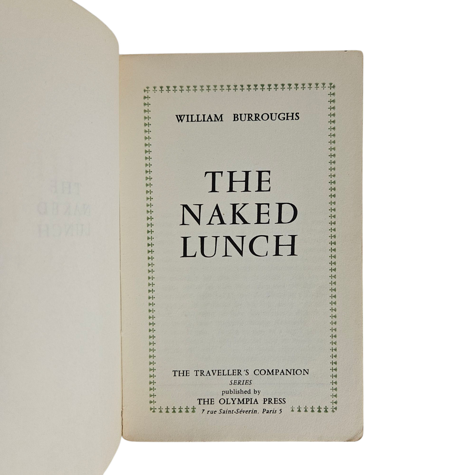 The Naked Lunch – William S. Burroughs – 1959 1st edition Olympia Press DJ first