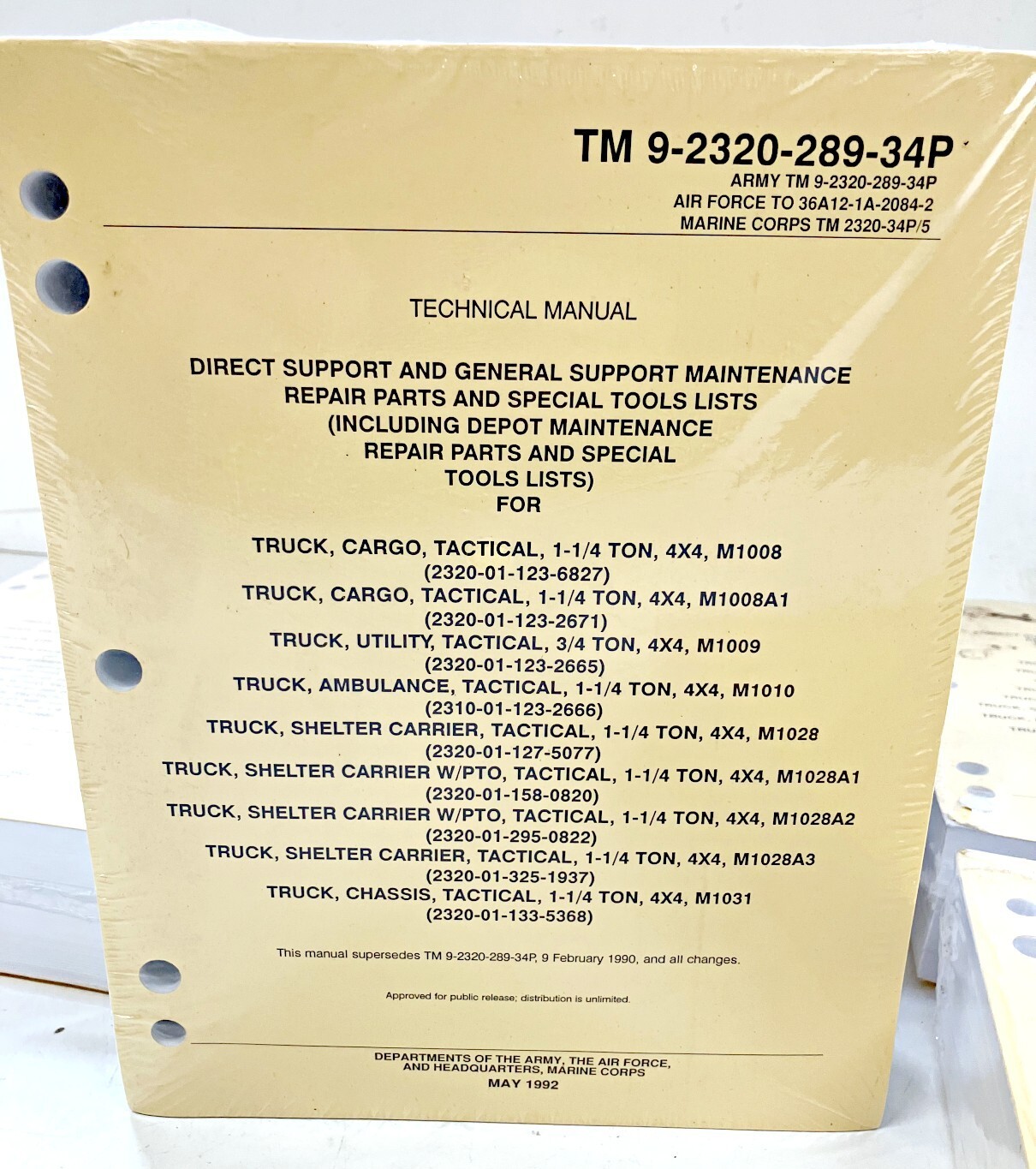 LOT #36~ 1008 1009 TRUCK & many others technical manual TM 9-2320-289-34P