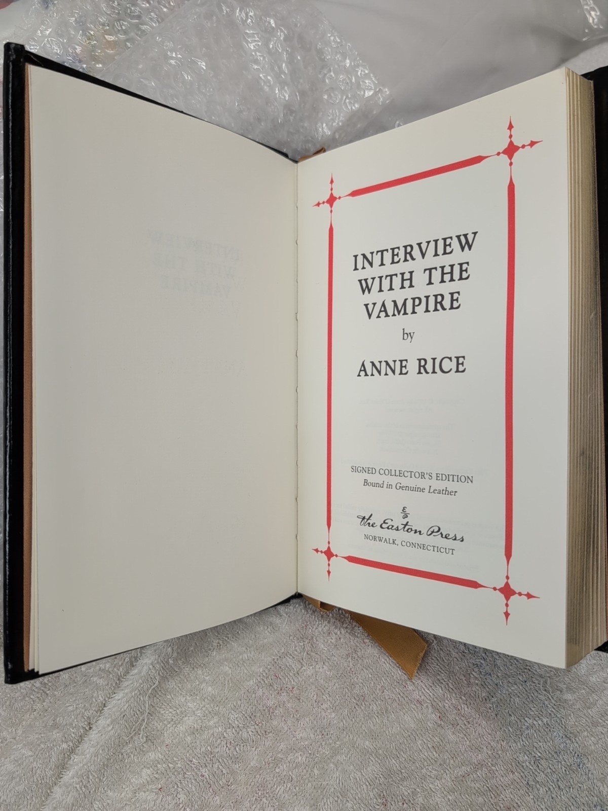 ??Signed INTERVIEW WITH THE VAMPIRE Anne Rice ~ EASTON PRESS Lmt’d #1268 – 3000