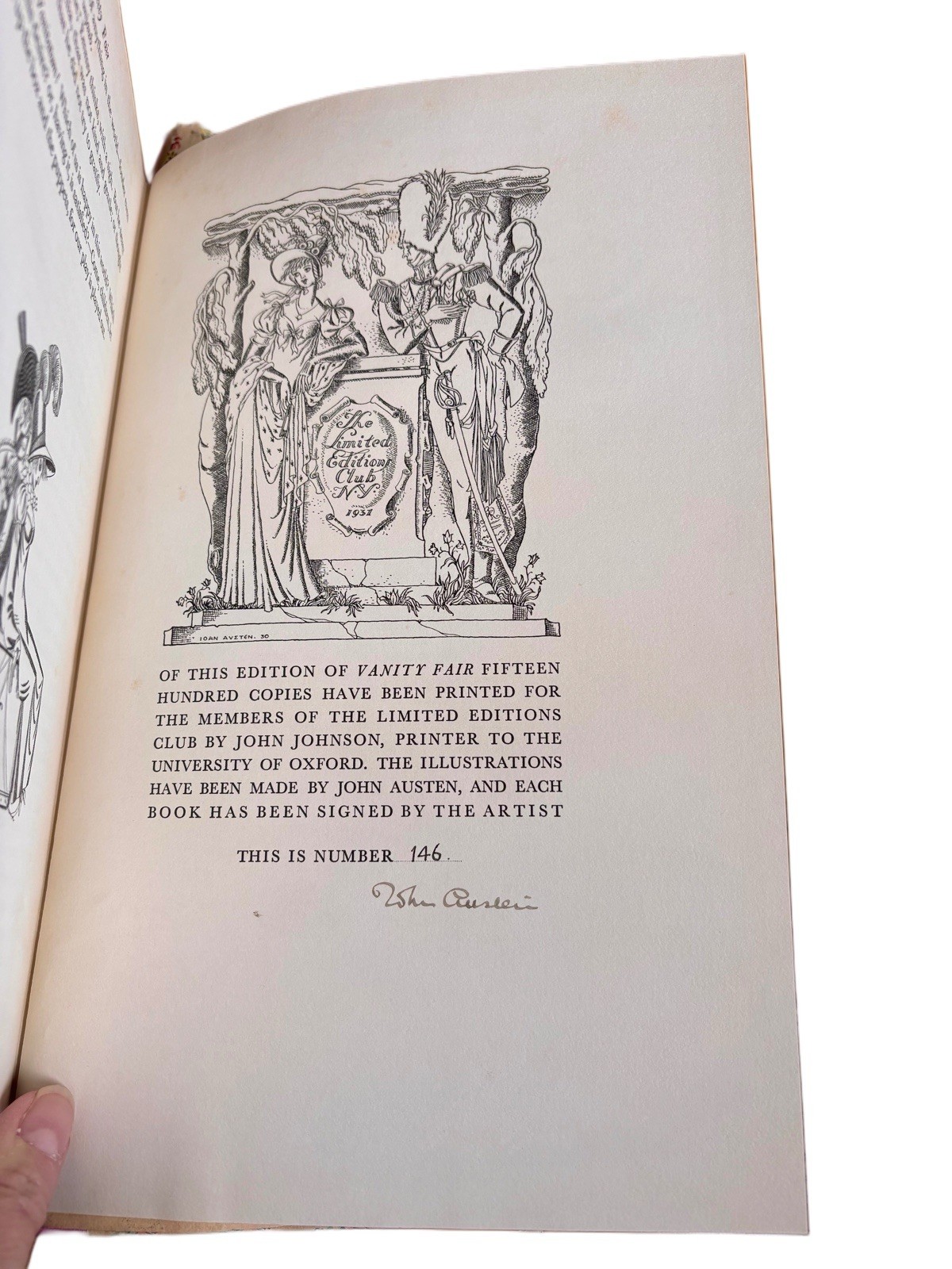 Vanity Fair by William Thackeray 1931 Limited Editions Club 2 Volumes