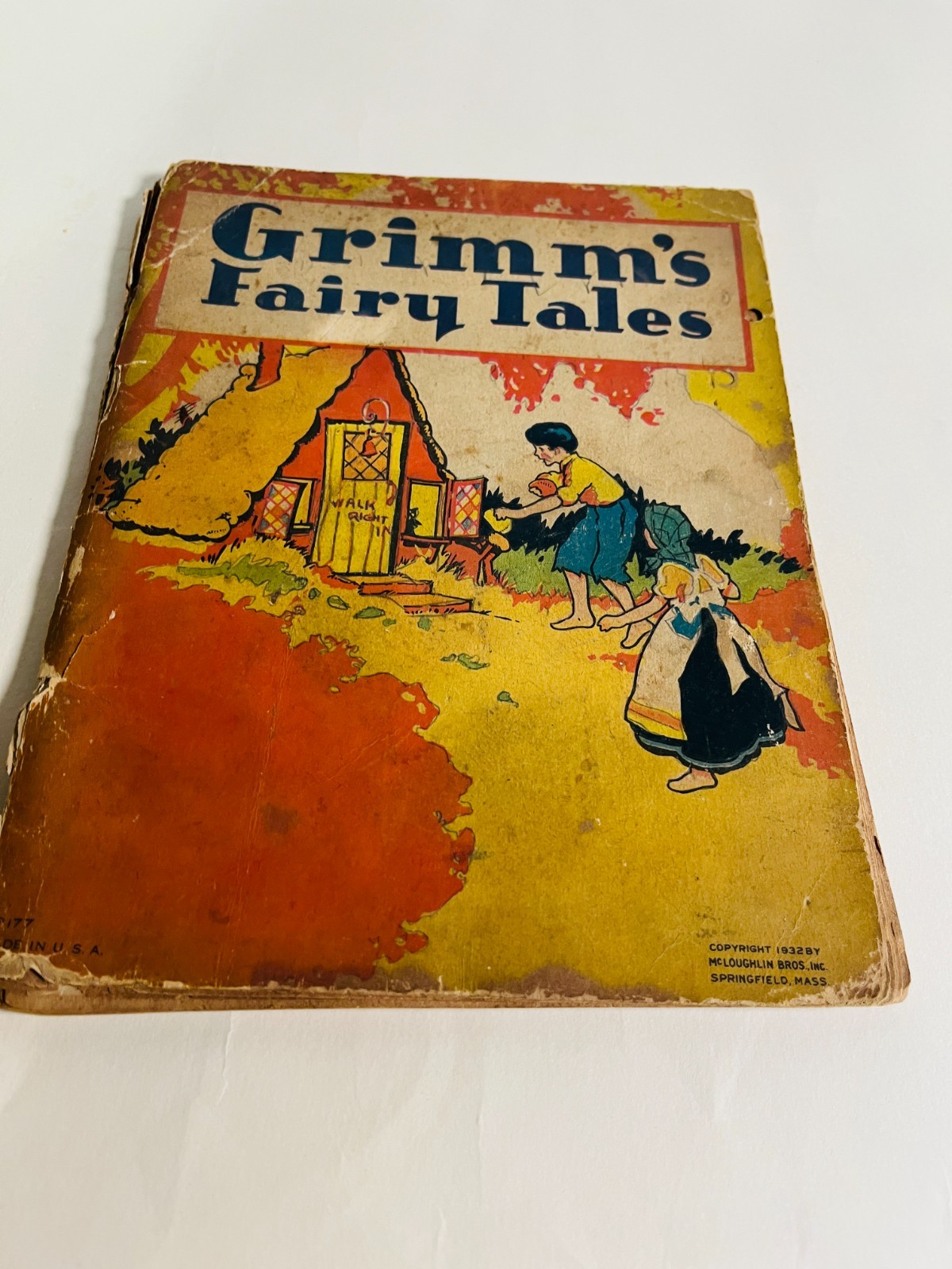Grimm’s Fairy Tales Brothers Grimm 1932 McLoughlin Bros. Vintage Book