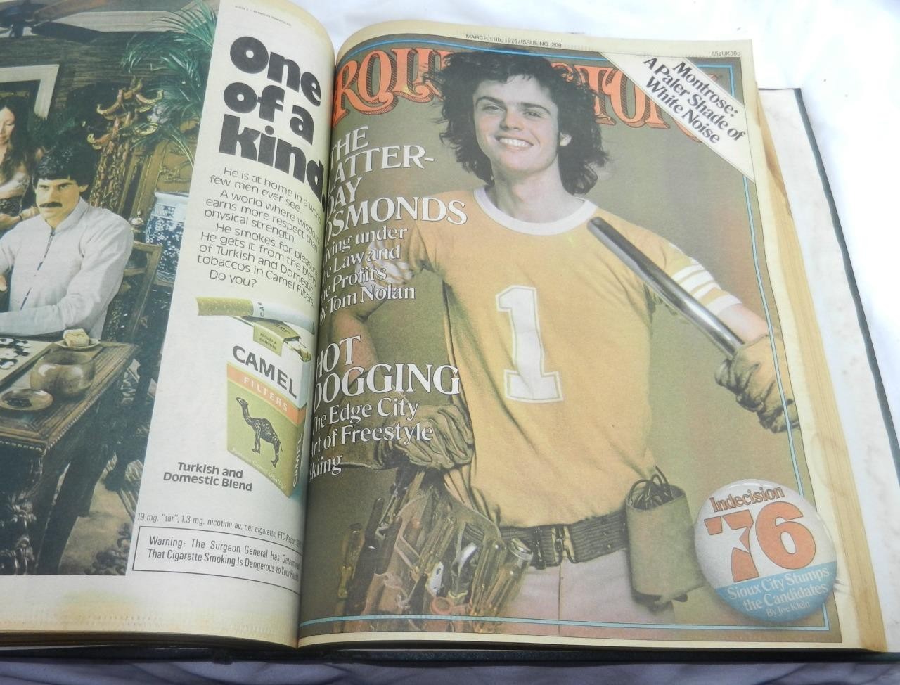 ROLLING STONE MAGAZINE BOUND Issue 201-210 Jack Nicholson Bowie Selleck 1975-76