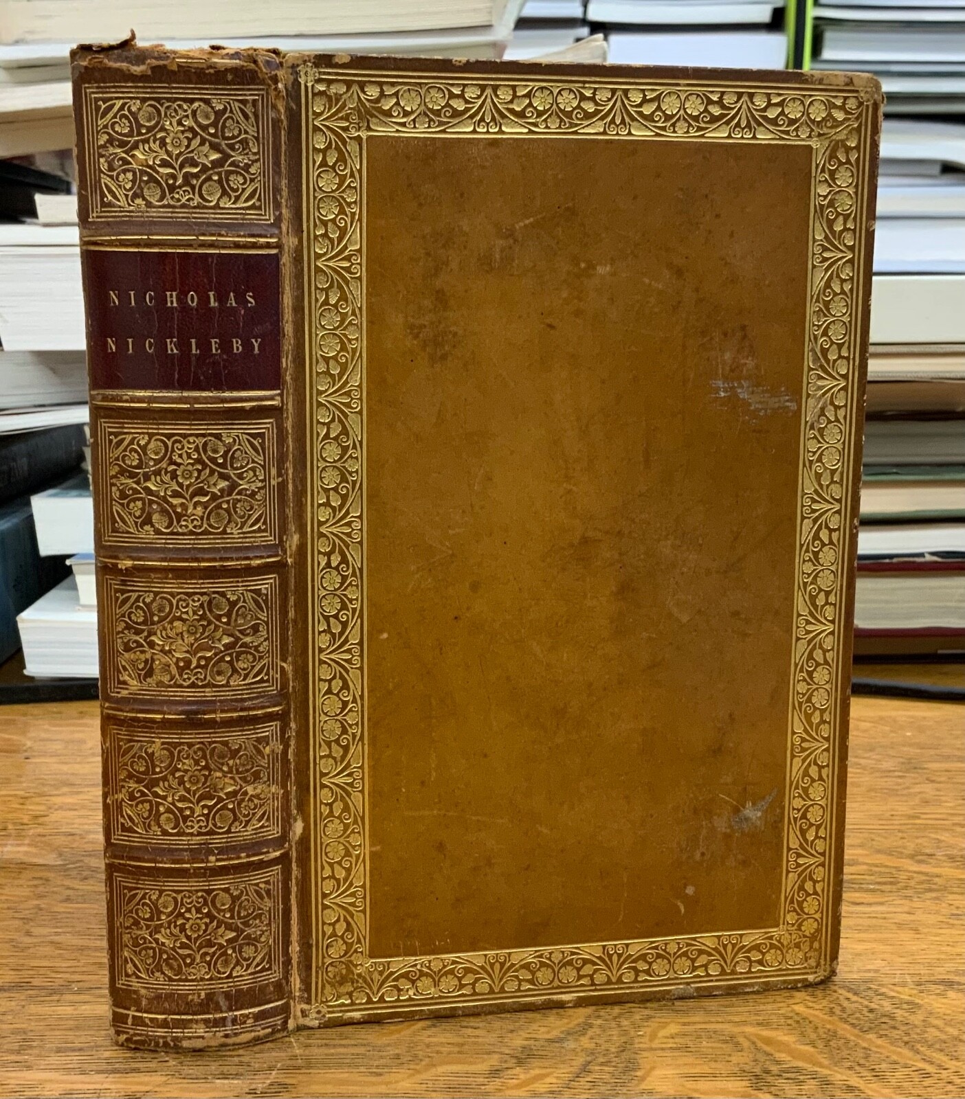 1839 Nicholas Nickleby Charles Dickens First Edition Early Issue Fine Binding