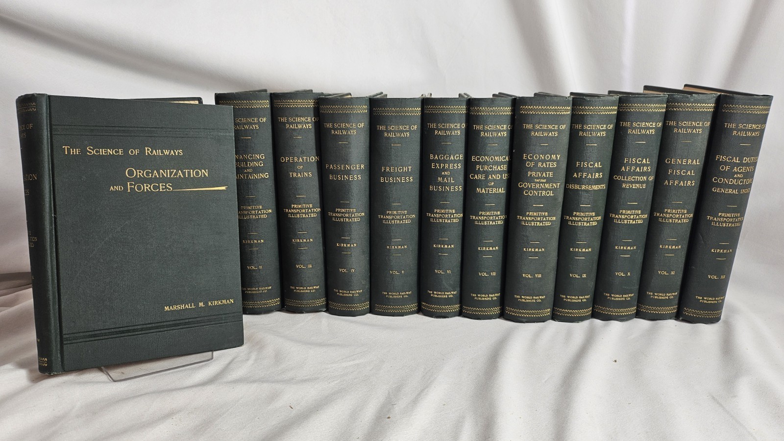 The Science of Railways by Marshall M. Kirkman VTG 1895 HC Books Complete Set