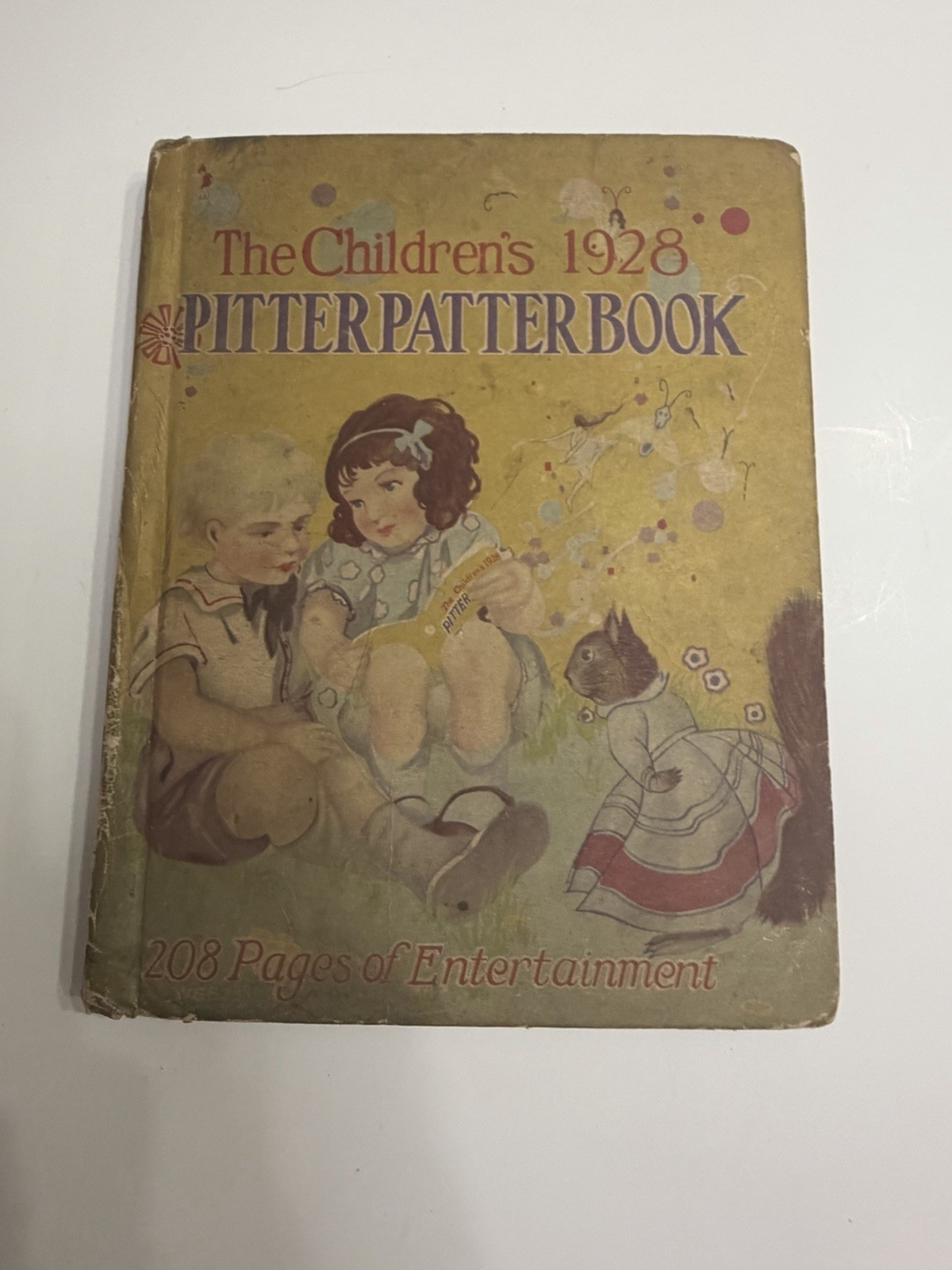 Antique „The Children’s 1928 Pitter Patter Book“ 208 Pages Whitman Publishing