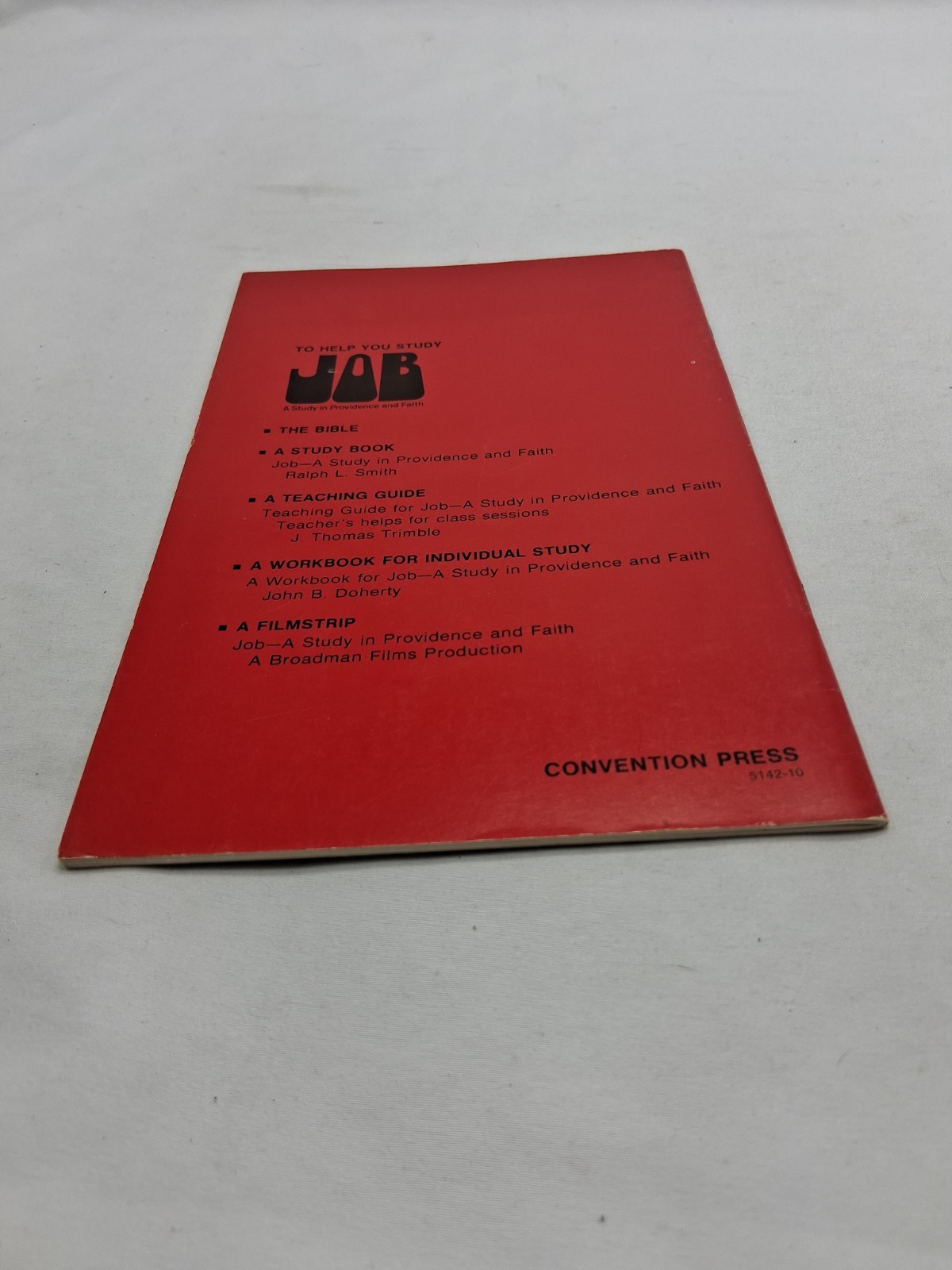 Teaching Guide for Job – 1971 Stapled Softcover by J. Thomas Trimble