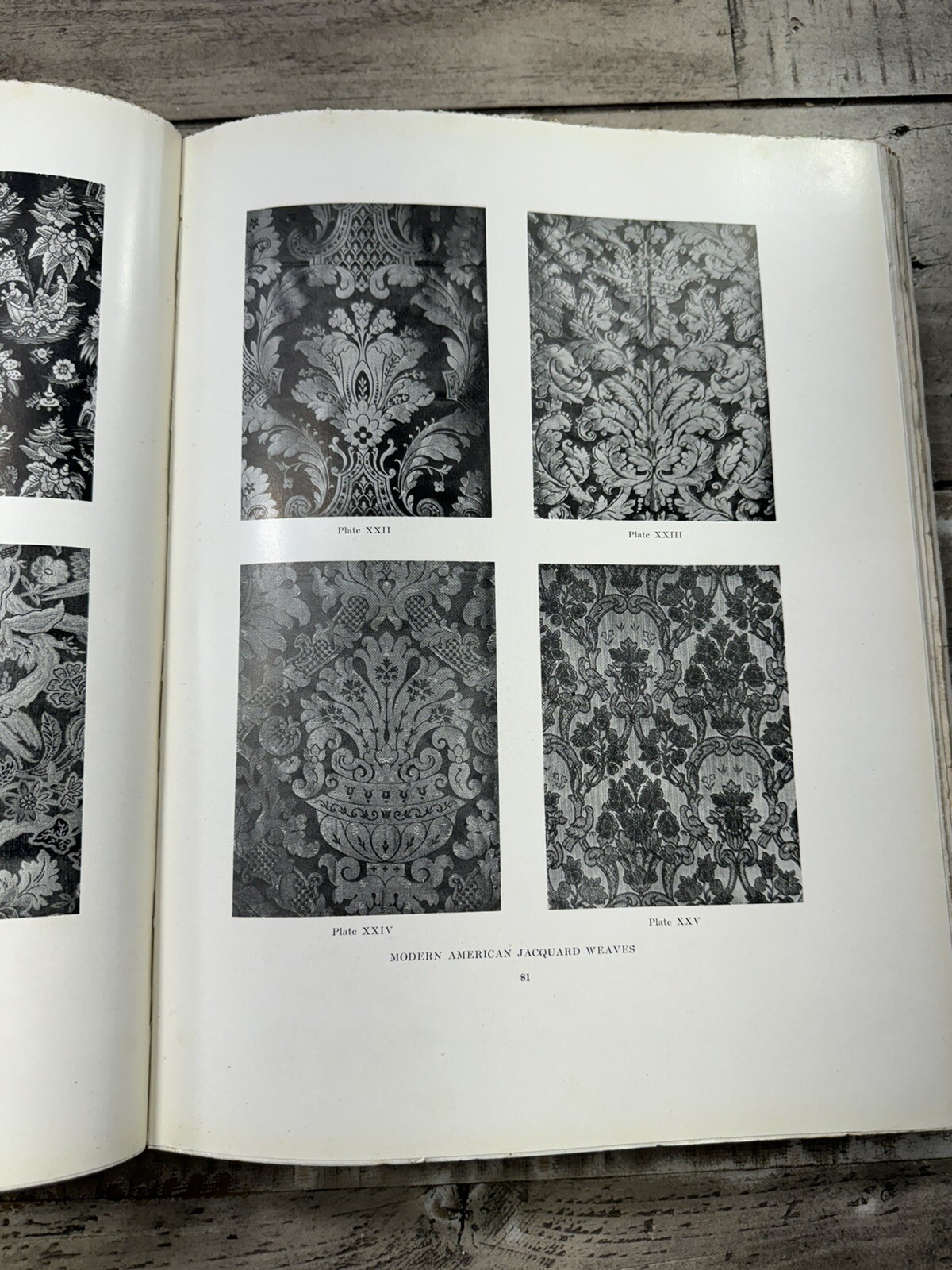 1918 Antique Design Book „Decorative Textiles“ George Leland Hunter