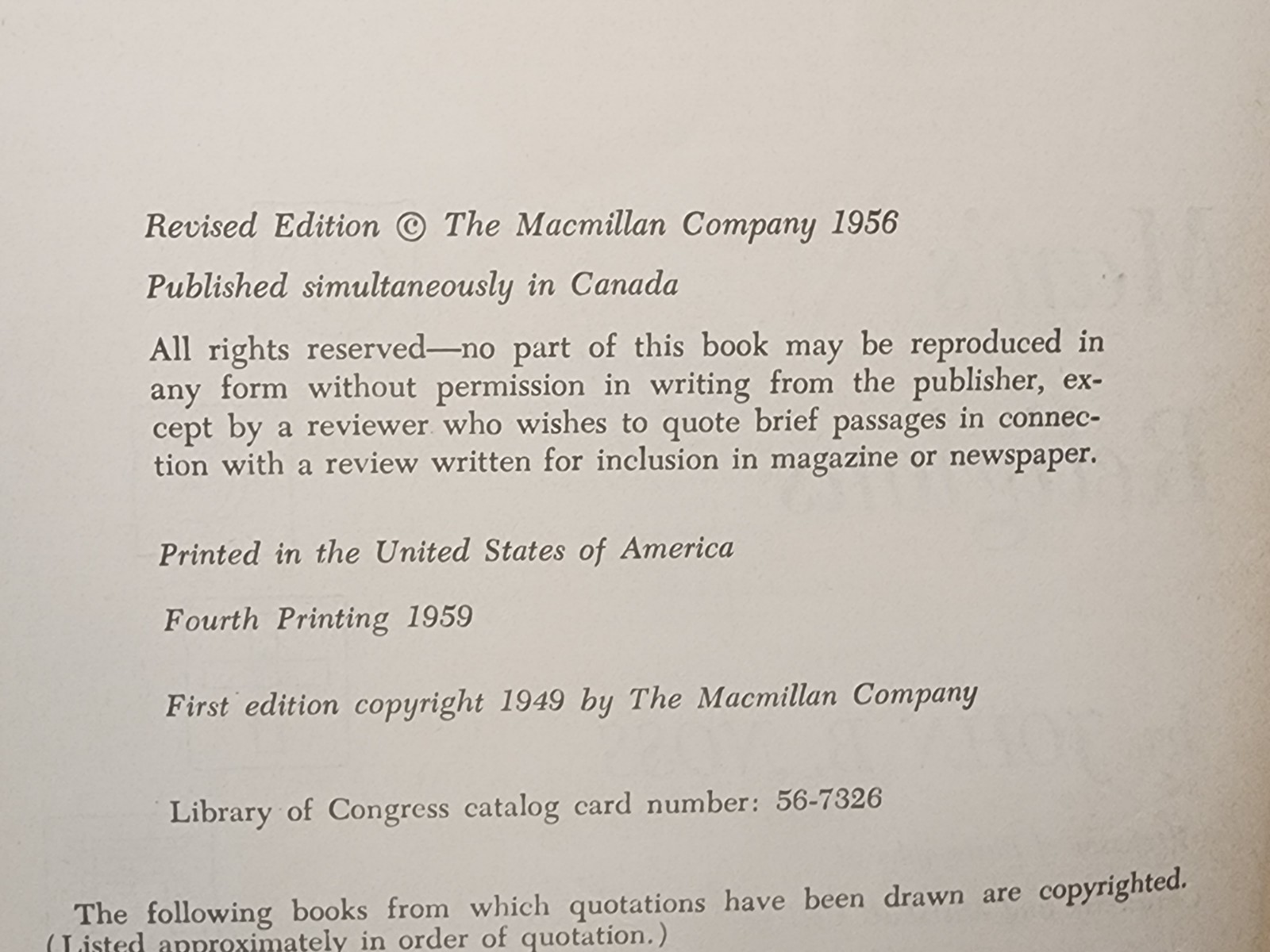 Man’s Religions — Revised Edition, 4th Printing (1959) HC Comparative Religion