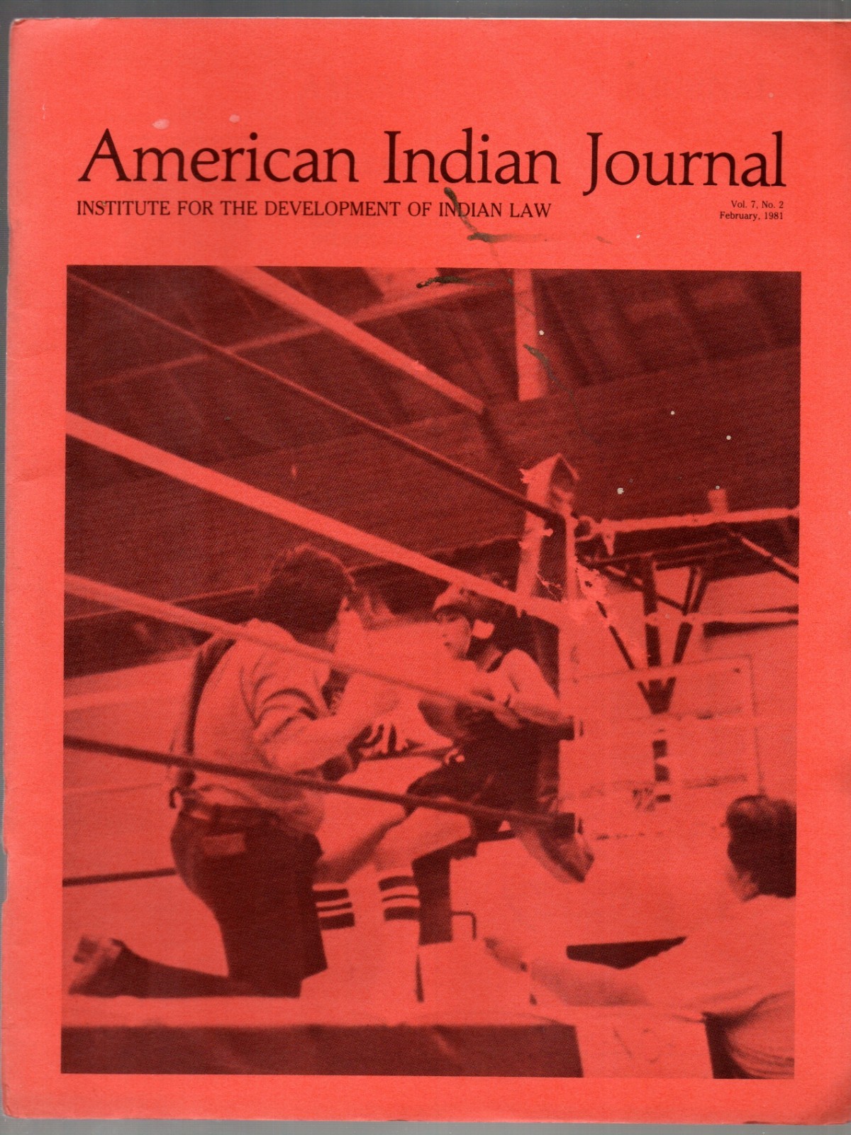 American Indian Journal February 1981 Vol 7 #2 Institute for the Development Law