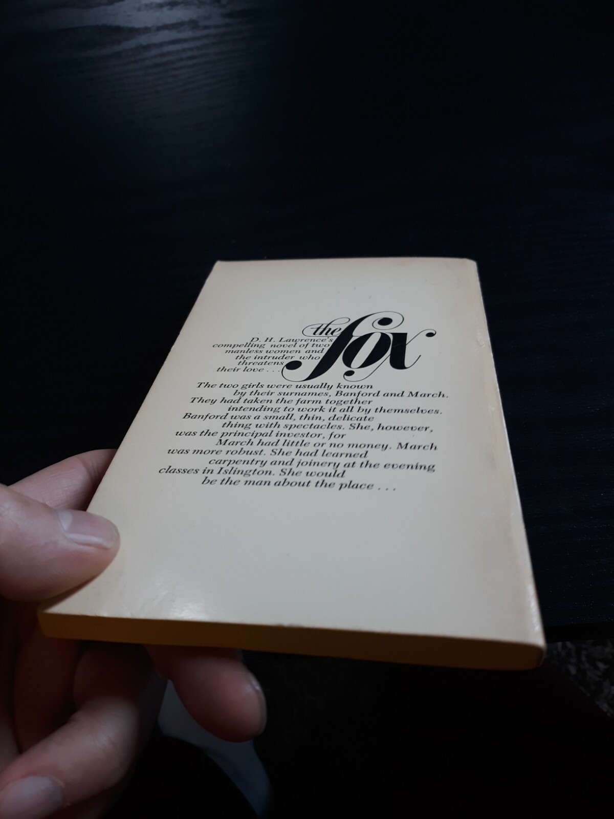 The Fox- D H Lawrence -Paperback Bantam Books 1978