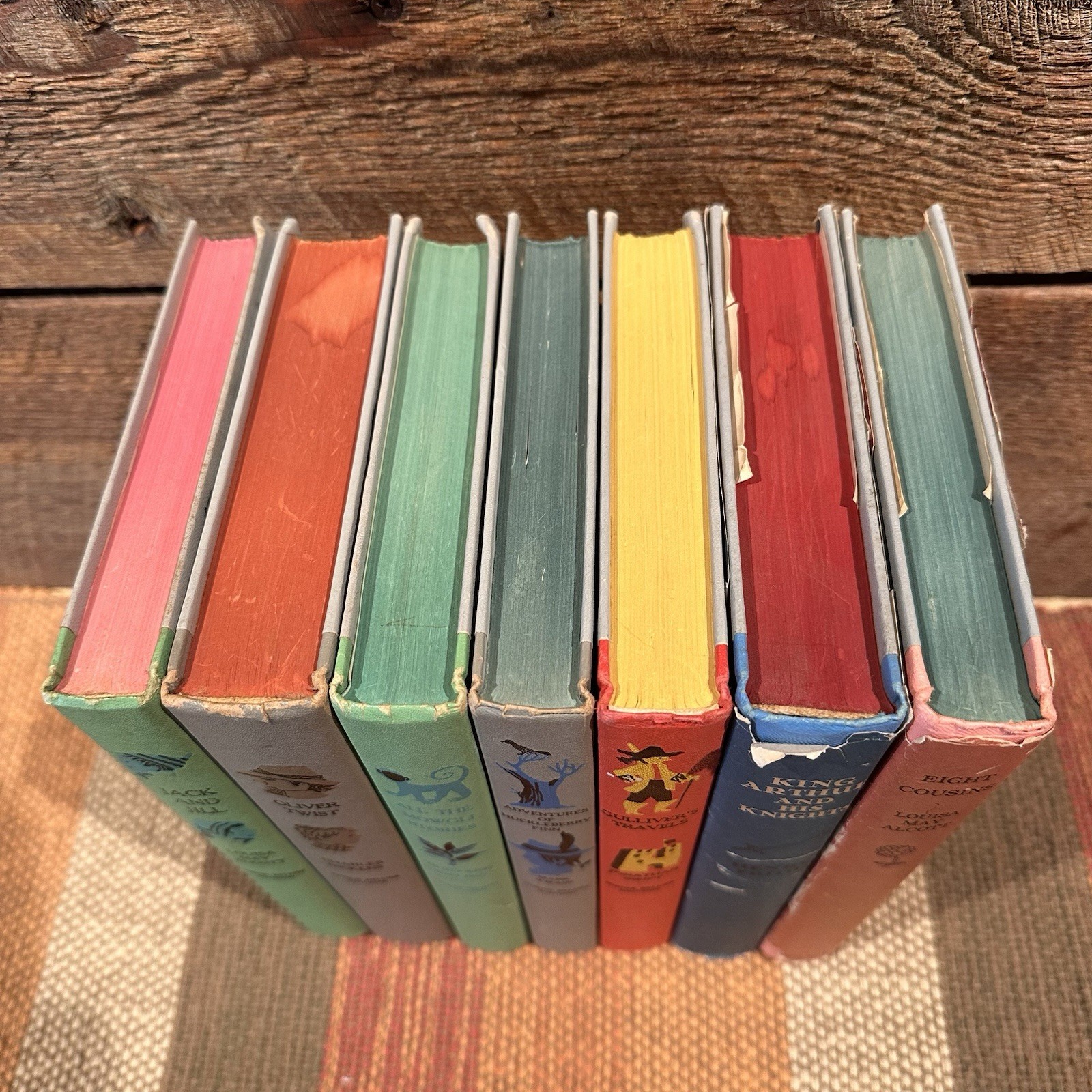 7 Children’s books Junior Deluxe Editions Hardcover Classics 1950-1960s