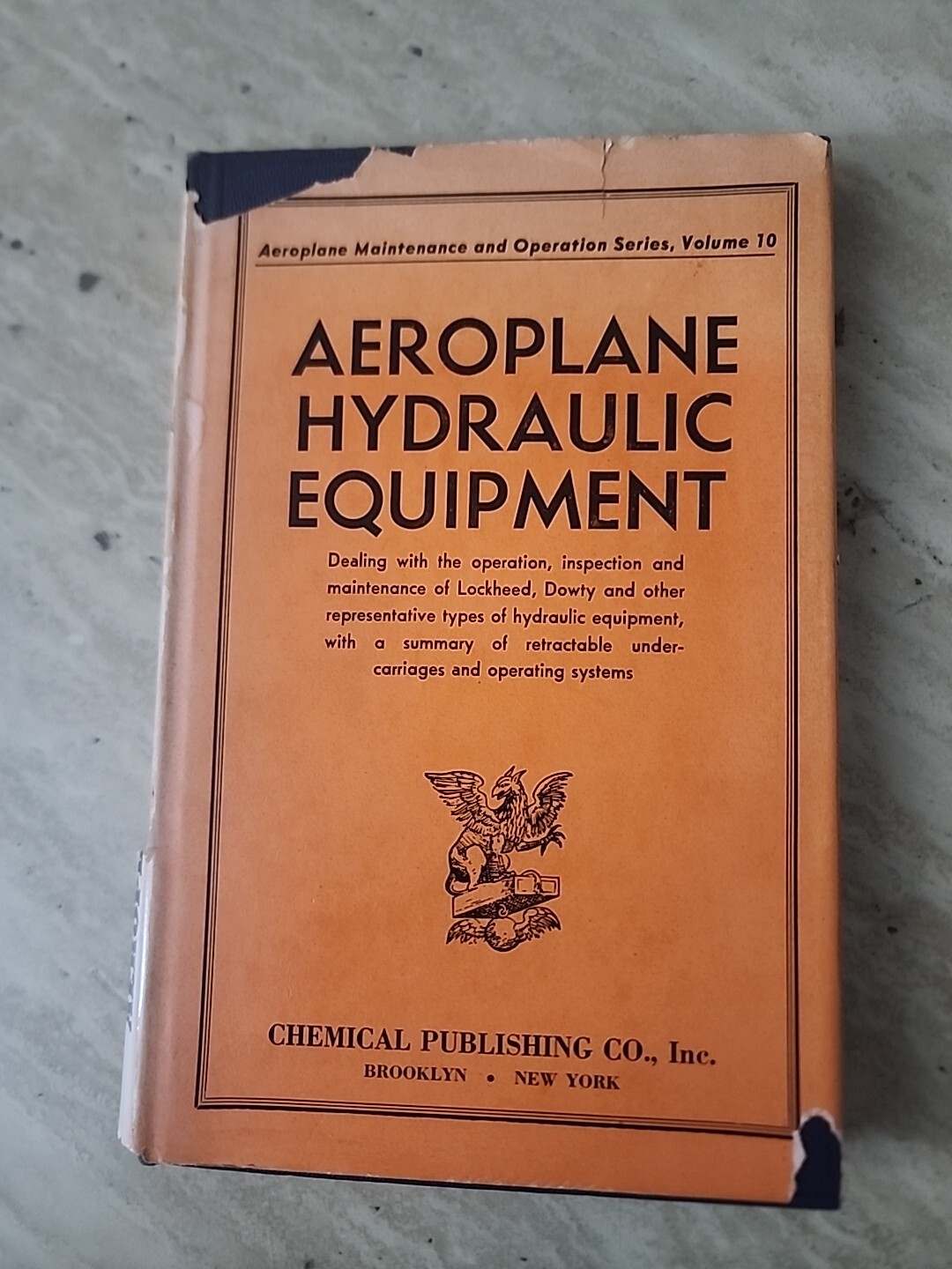 1941 World War II Aeroplane Hydraulic Equipment Hardcover DJ Ed Illus. 132p