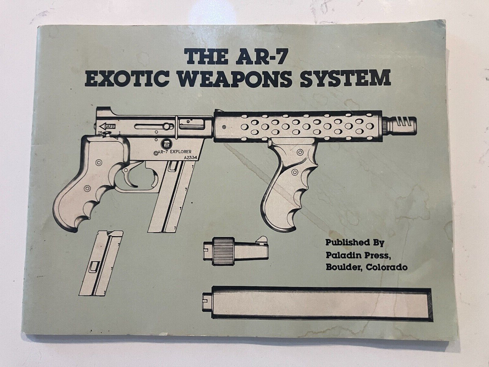 The AR-7 Exotic Weapons System Paperback Paladin Press 1982- decent Condition
