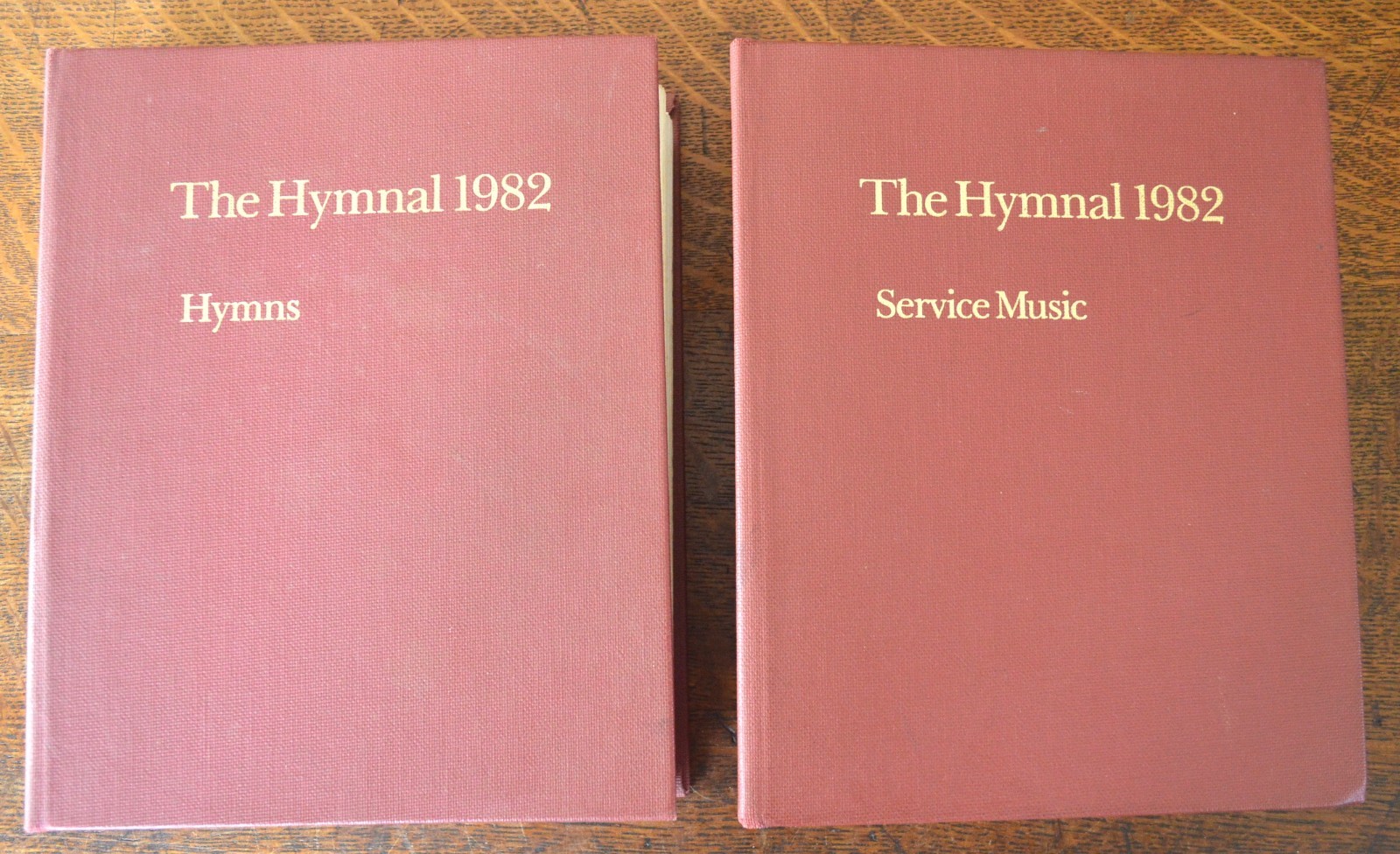 The Hymnal 1982 Hymns & Service Music Accompaniment Edition 2 Vols Episcopal VG