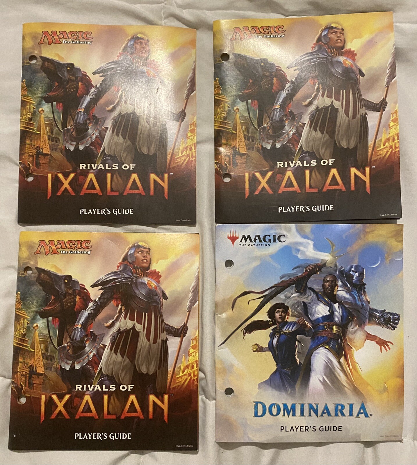 Lot Of 3 Rivals of Ixalan Player’s Guides + 1 Dominaria Player’s Guide MTG