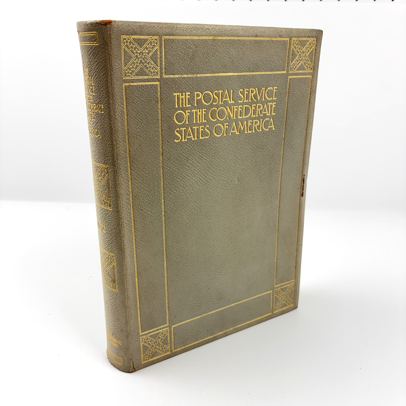 Postal Service of the Confederate States of America By Dietz 1929 1st Ed Leather