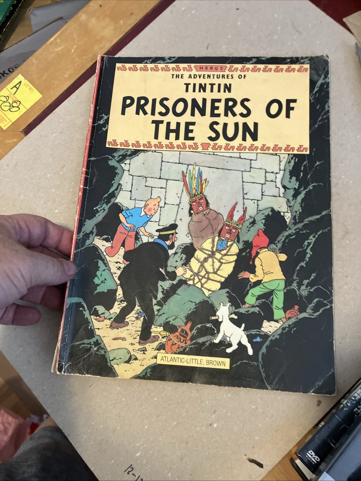 Vintage Herge Adventures of Tintin lot of 11 „AS-IS“ Worn Used paperback comic