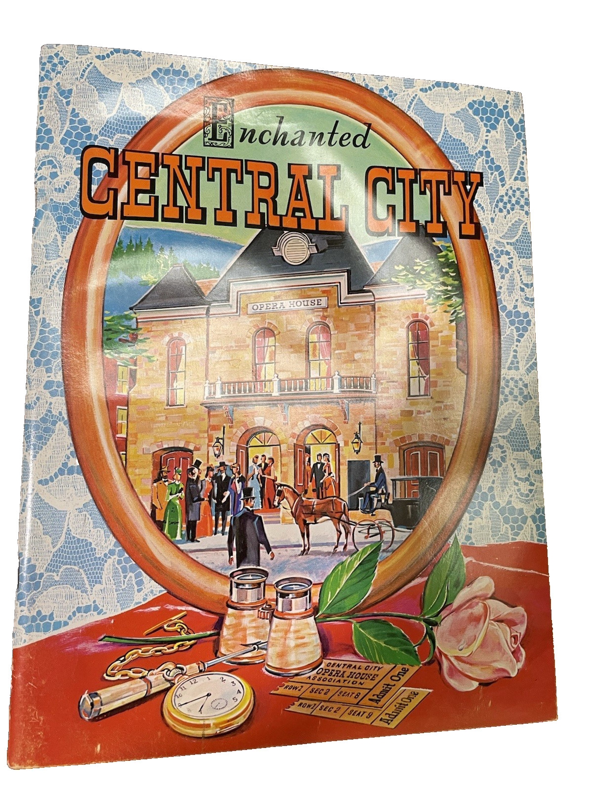 1960’s Enchanted Central City Book History Opera House Pictorial Gold Mines Map