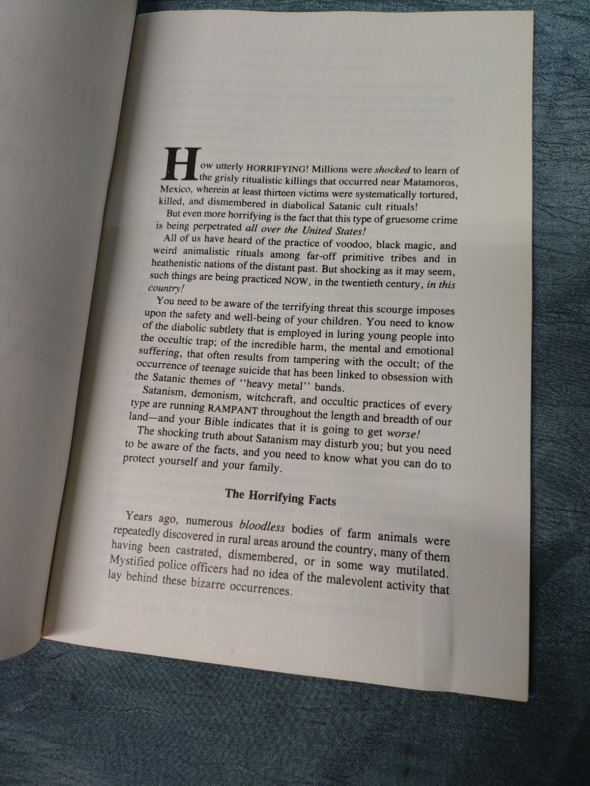 The Shocking Truth about Satanism Booklet vintage 1989 Church of God