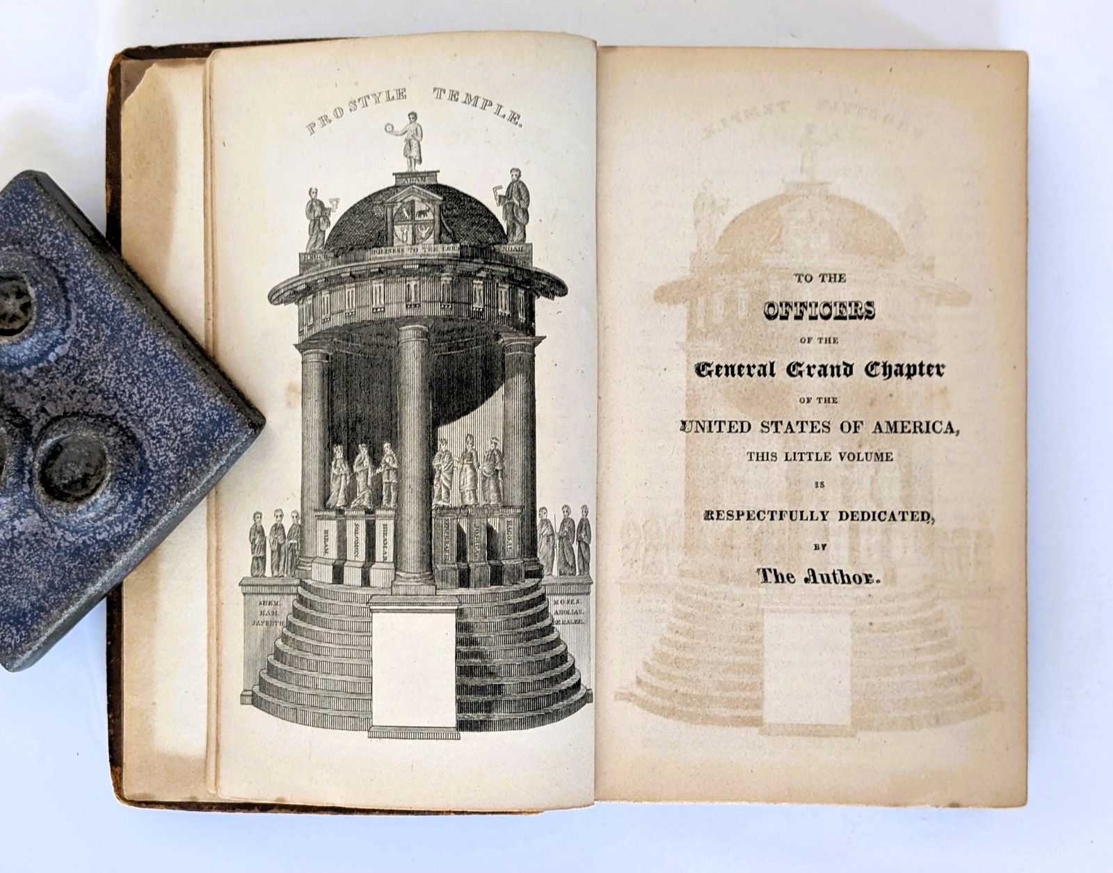 1826 MASONIC CHART or HIEROGLYPHIC MONITOR w/ 48 PLATES Freemasonry Occult