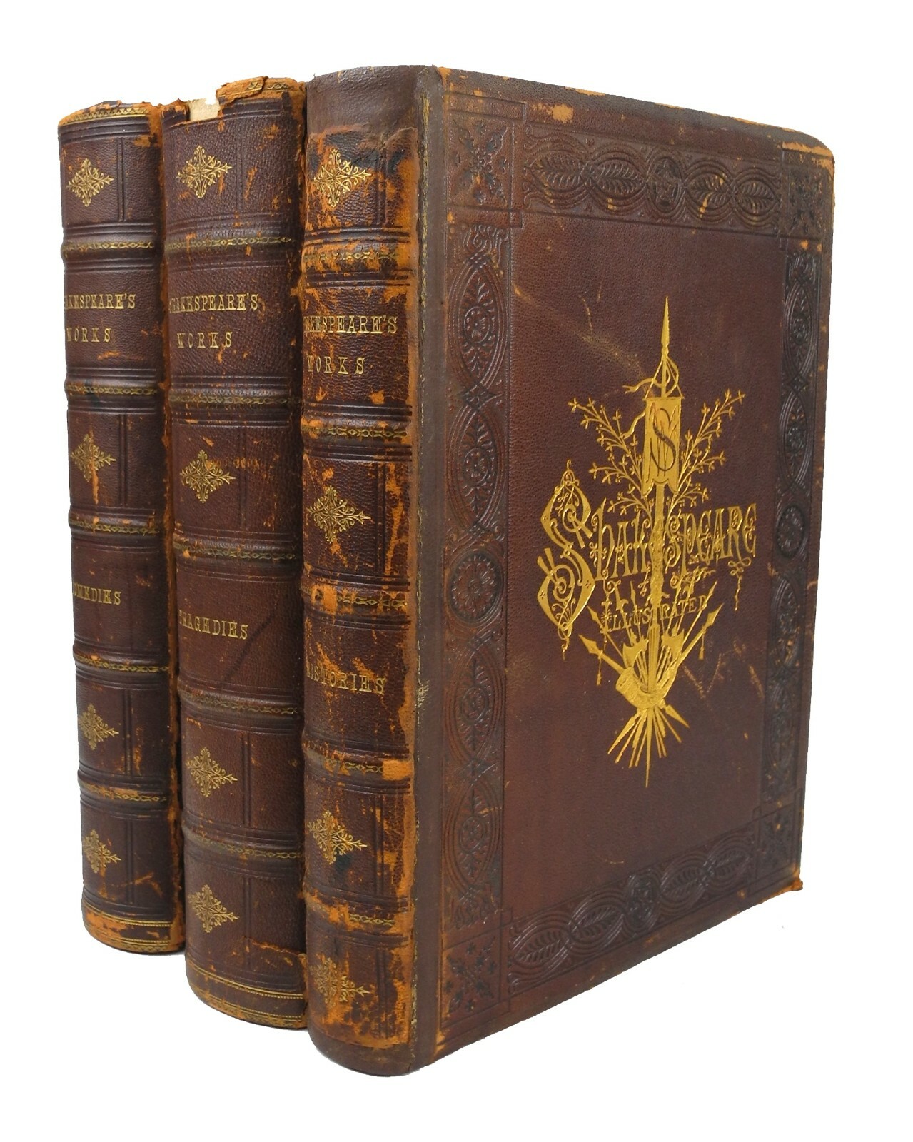 The Plays of Shakespeare – 3 Vol Set – Cassell – Illustrated H C Selous – Clarke