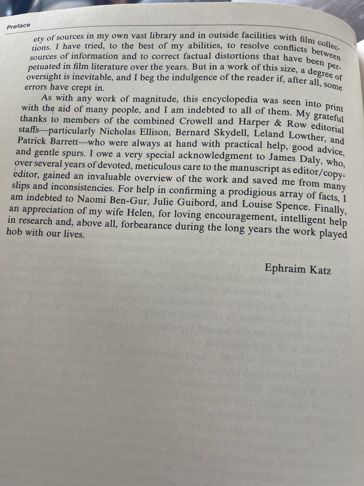 The Film Encyclopedia, 1979 First Edition