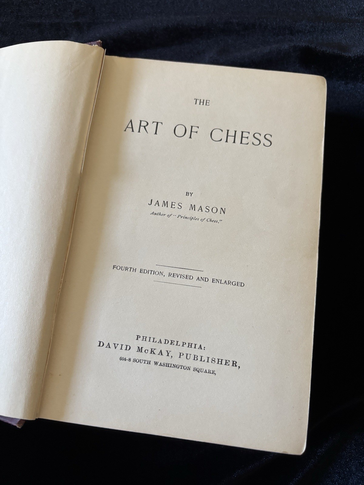 The Art of Chess, by James Mason (1913, 4th edition, revised and enlarged)