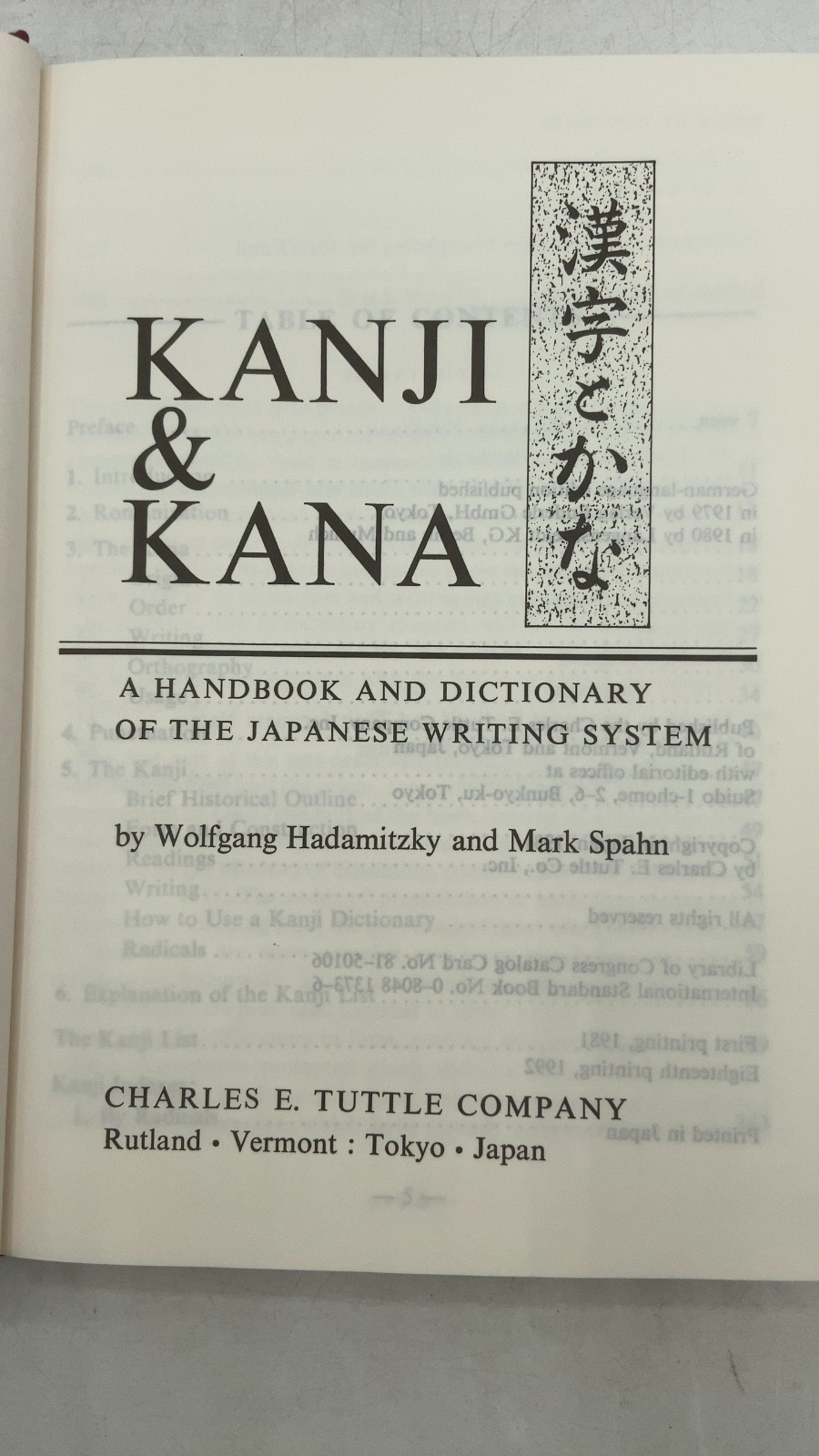Kanji & Kana: A Handbook and Dictionary of the Japanese Writing System Wolfga…