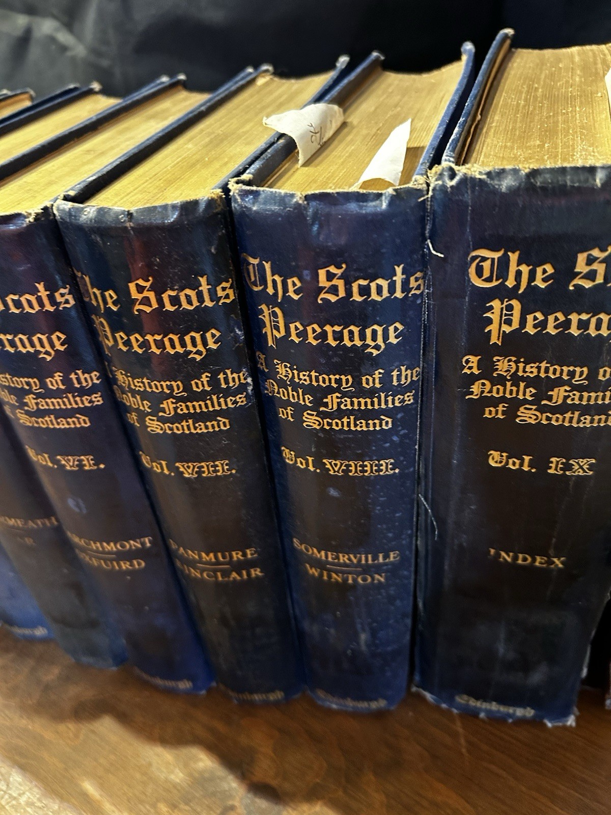 RARE. THE SCOTS PEERAGE. 1904 Woods Edition. Edinburgh Scotland 8 total