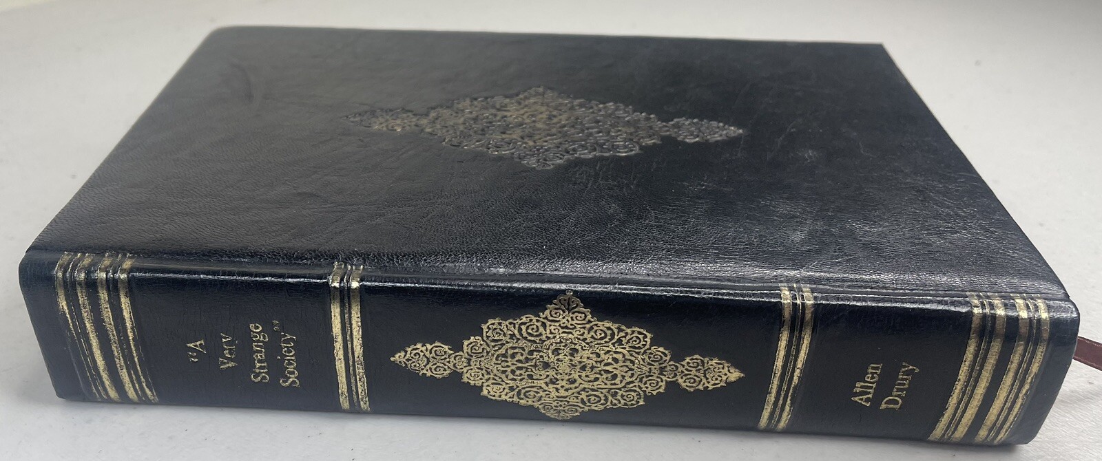 A Very Strange Society Allen Drury 1967 Leather Bound Rare Book South Africa Htf