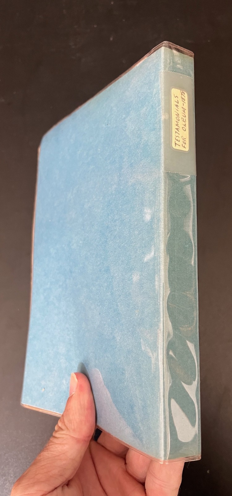 Rare Book: John Linden „Important Extracts from my Correspondence“ 1800s Oleum