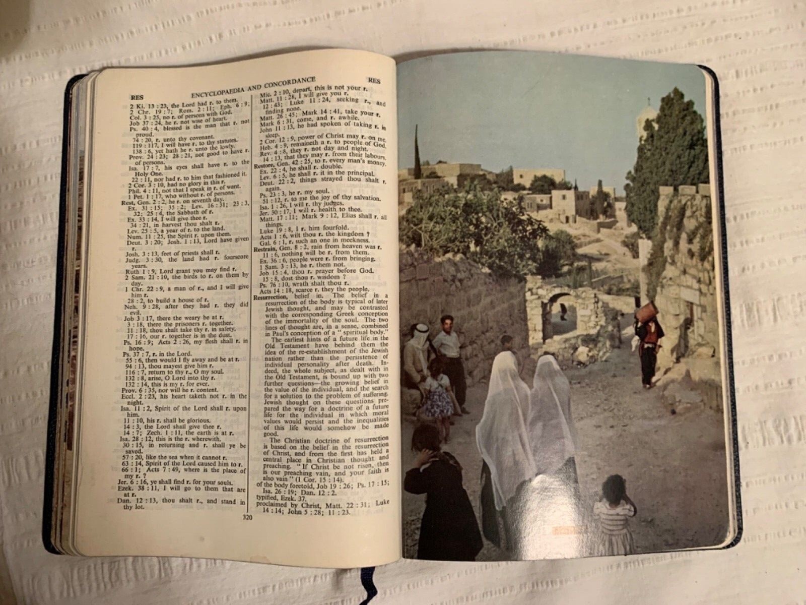 The Bible Reader’s Encyclopaedia and Concordance Rev W M Clow D.D. Leather 1962