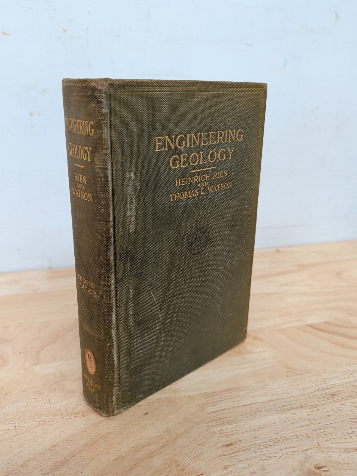 Engineering Geology by H. Ries, PhD and Thomas Watson 2nd Edition – 1915