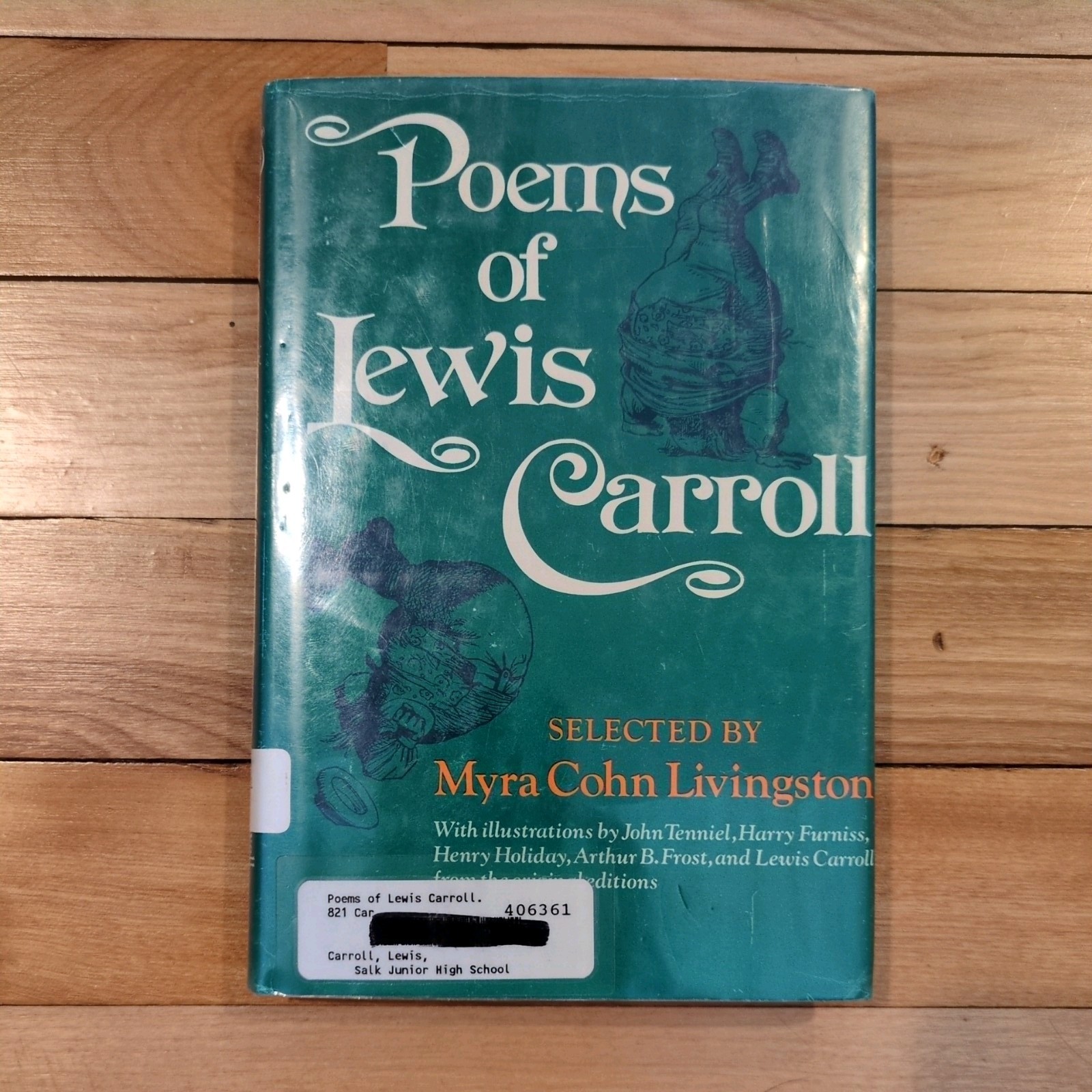 Poems Of Lewis Carroll by Myra Cohn Livingston Hardcover/DJ 1973 First Edition