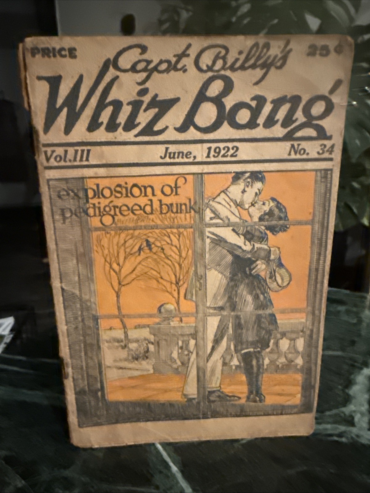 Captain Billy’s Whiz Bang June 1922 Vol. 3 No. 34 Antique Softcover Book NICE!