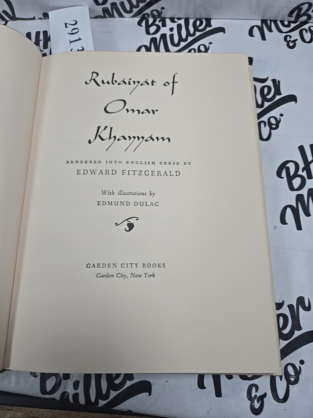 Rubaiyat of Omar Khayyam 1952 Garden City Books Illustrated Hardcover Book