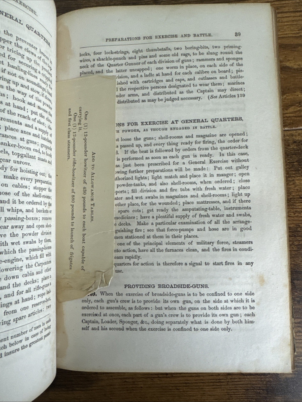 Original 1866 Ordnance Instructions for the United States Navy~Part I, II & III